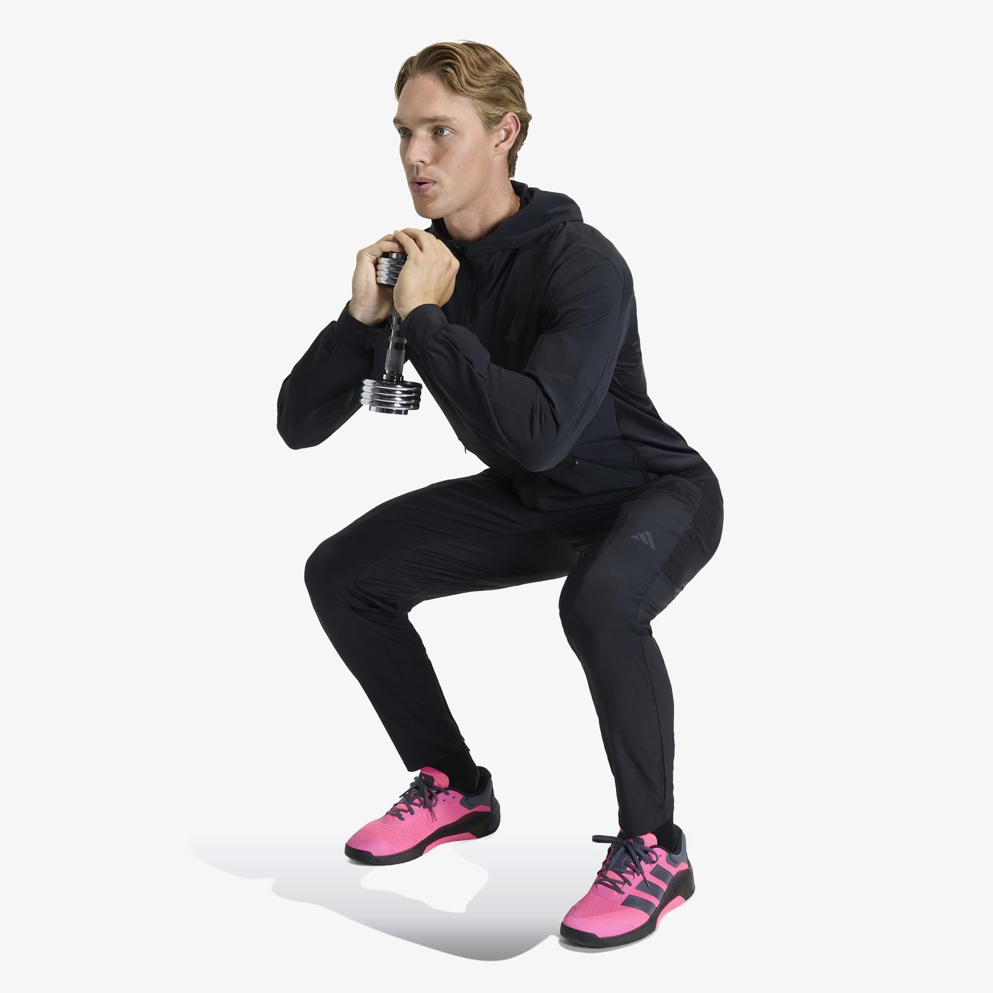 adidas D4T Workout Erkek Siyah Antrenman Eşofman Altı