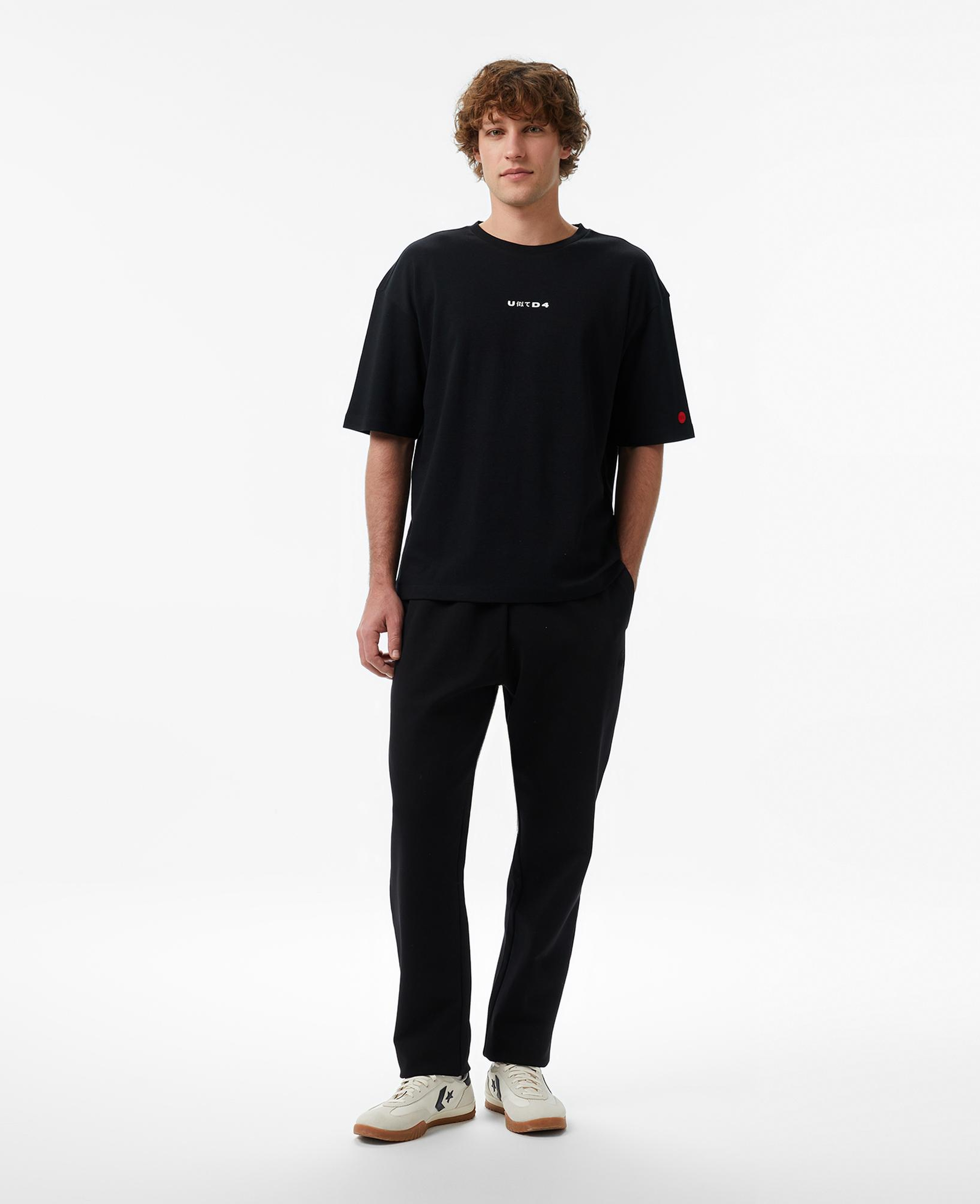 UNITED4 Regular Fit Erkek Siyah T-Shirt