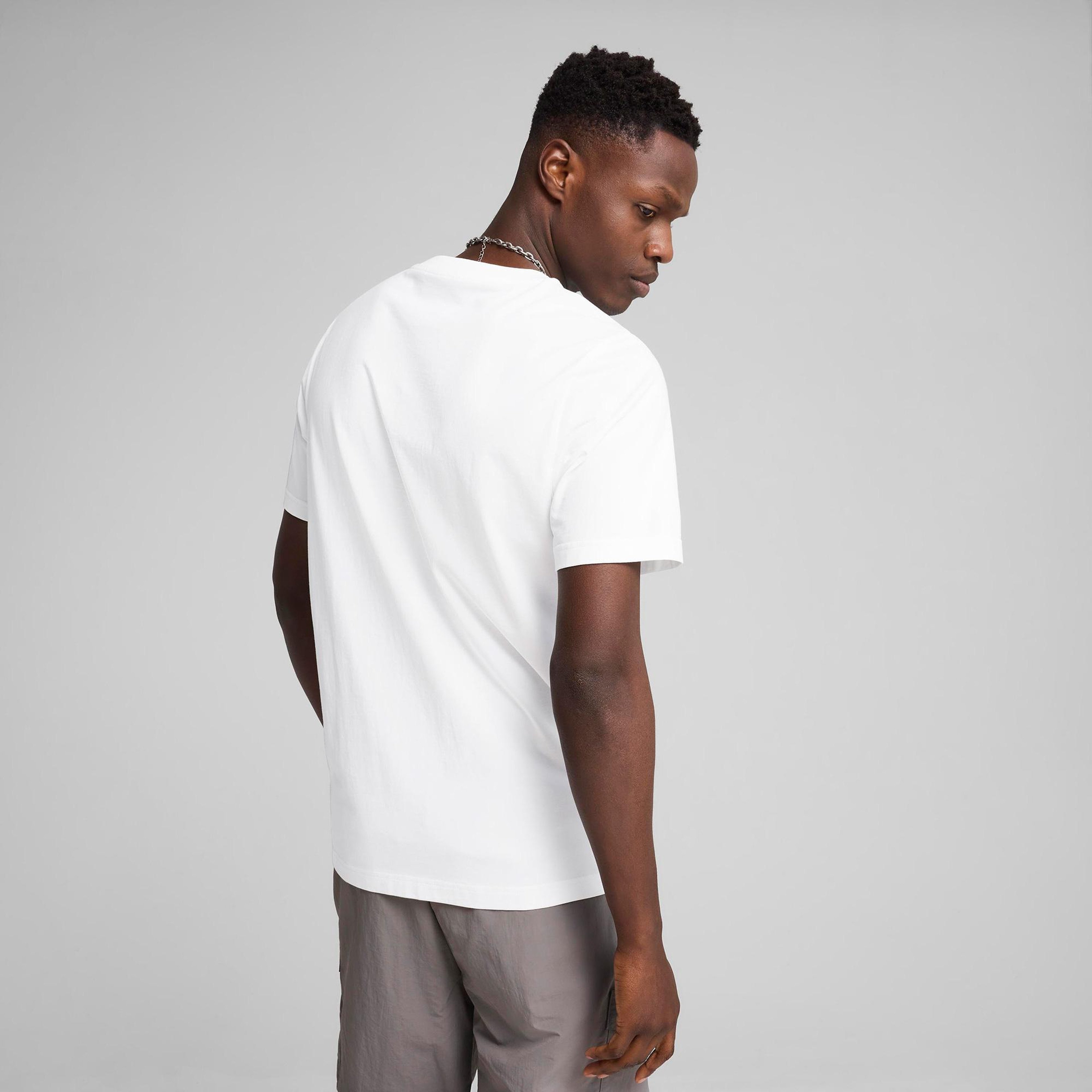 Puma Wardrobe Ess Erkek Beyaz T-Shirt