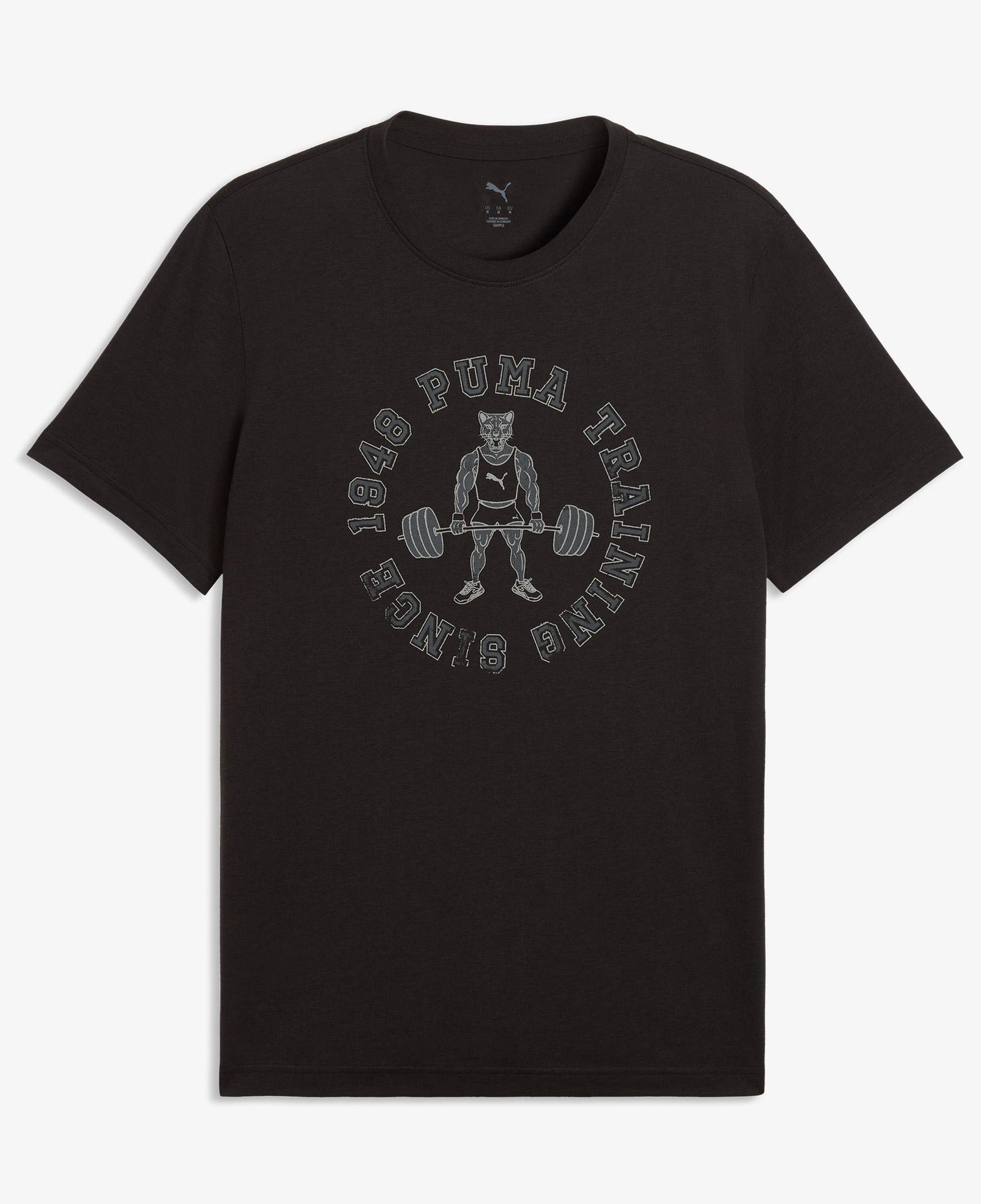 Puma Graphic Erkek Siyah T-Shirt
