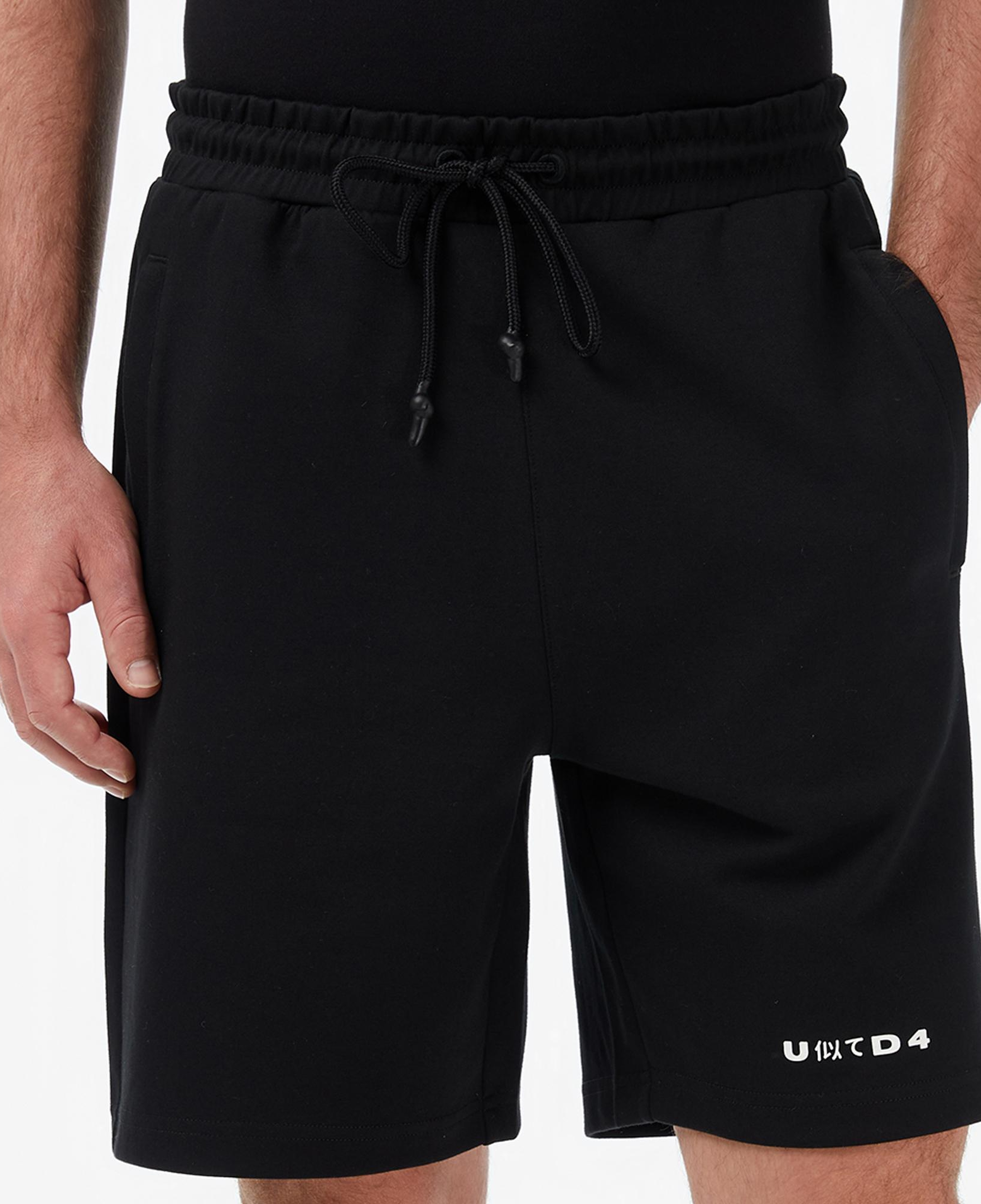UNITED4 Regular Fit Erkek Siyah Şort