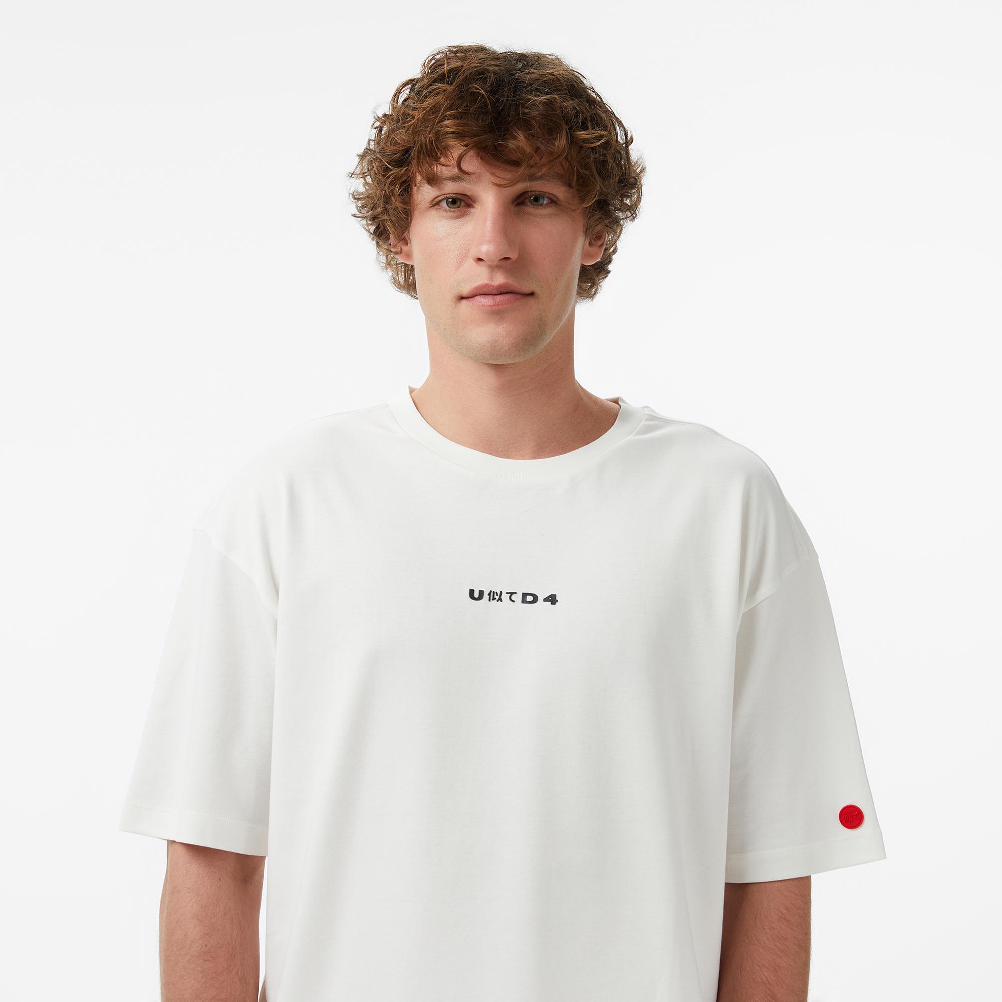 UNITED4 Regular Fit Erkek Bej T-Shirt