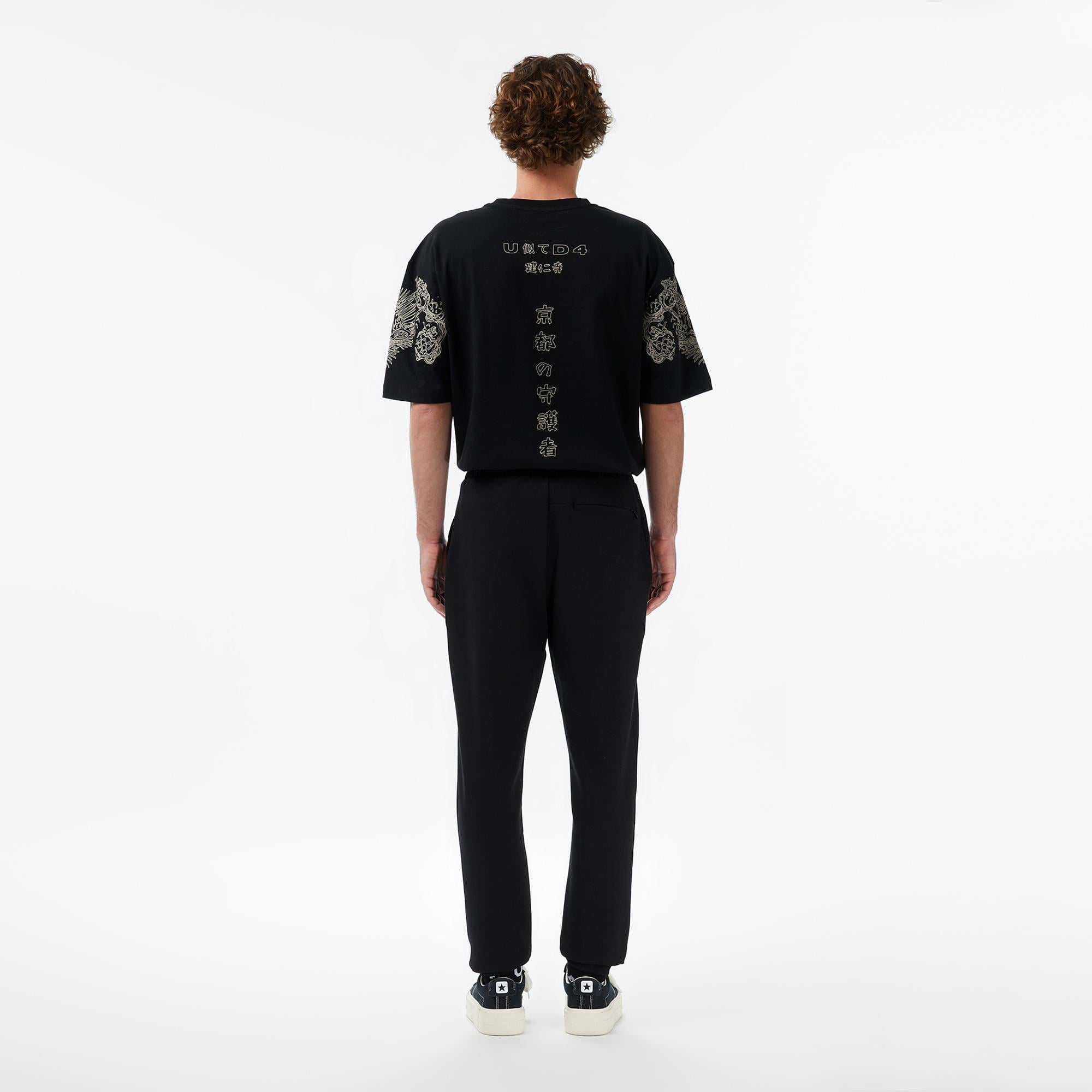 UNITED4 Regular Fit Erkek Siyah Eşofman Altı