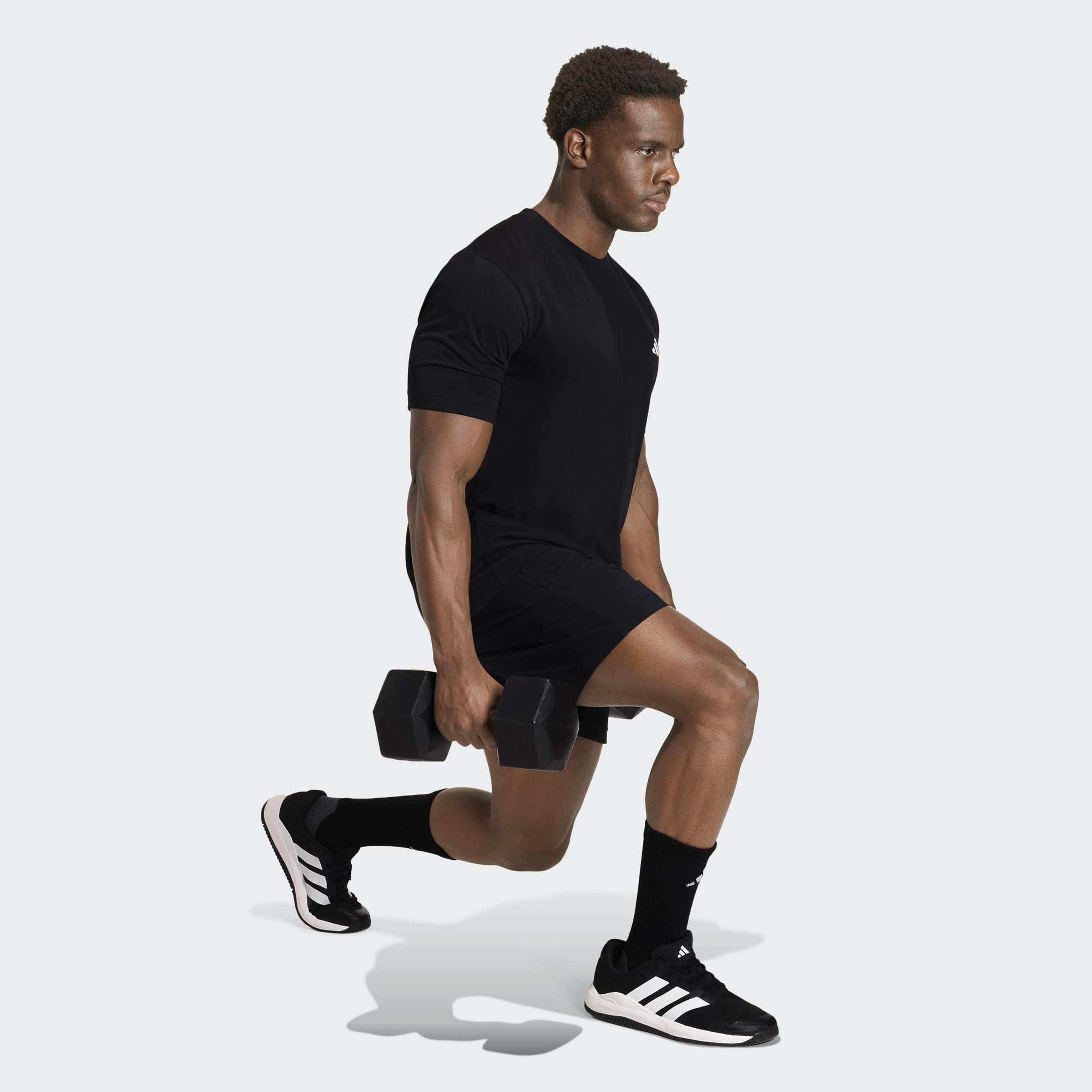 adidas Workout Essentials Feelready Erkek Siyah Antrenman T-Shirt