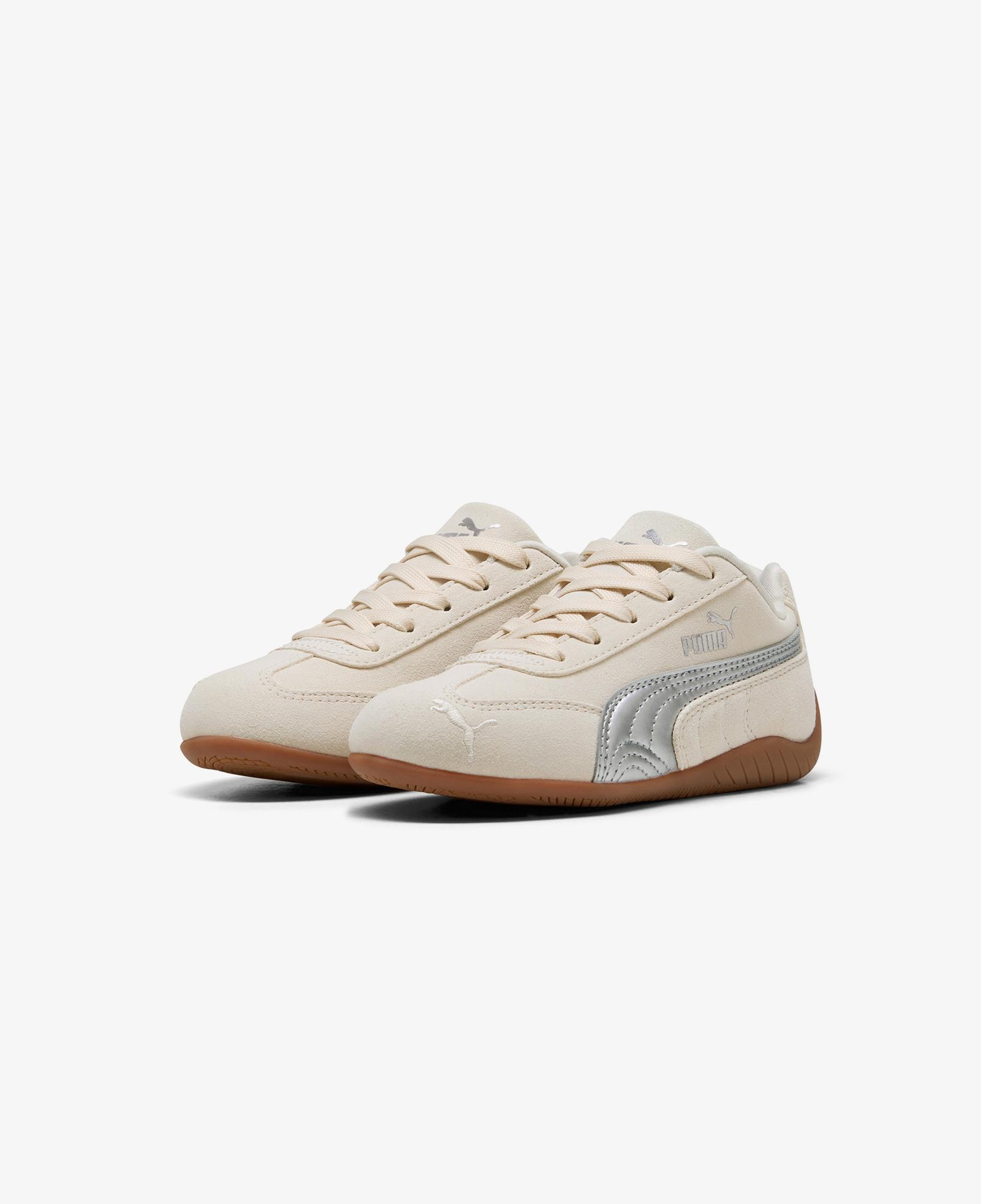 Puma Speedcat Metallic Çocuk Krem Spor Ayakkabı