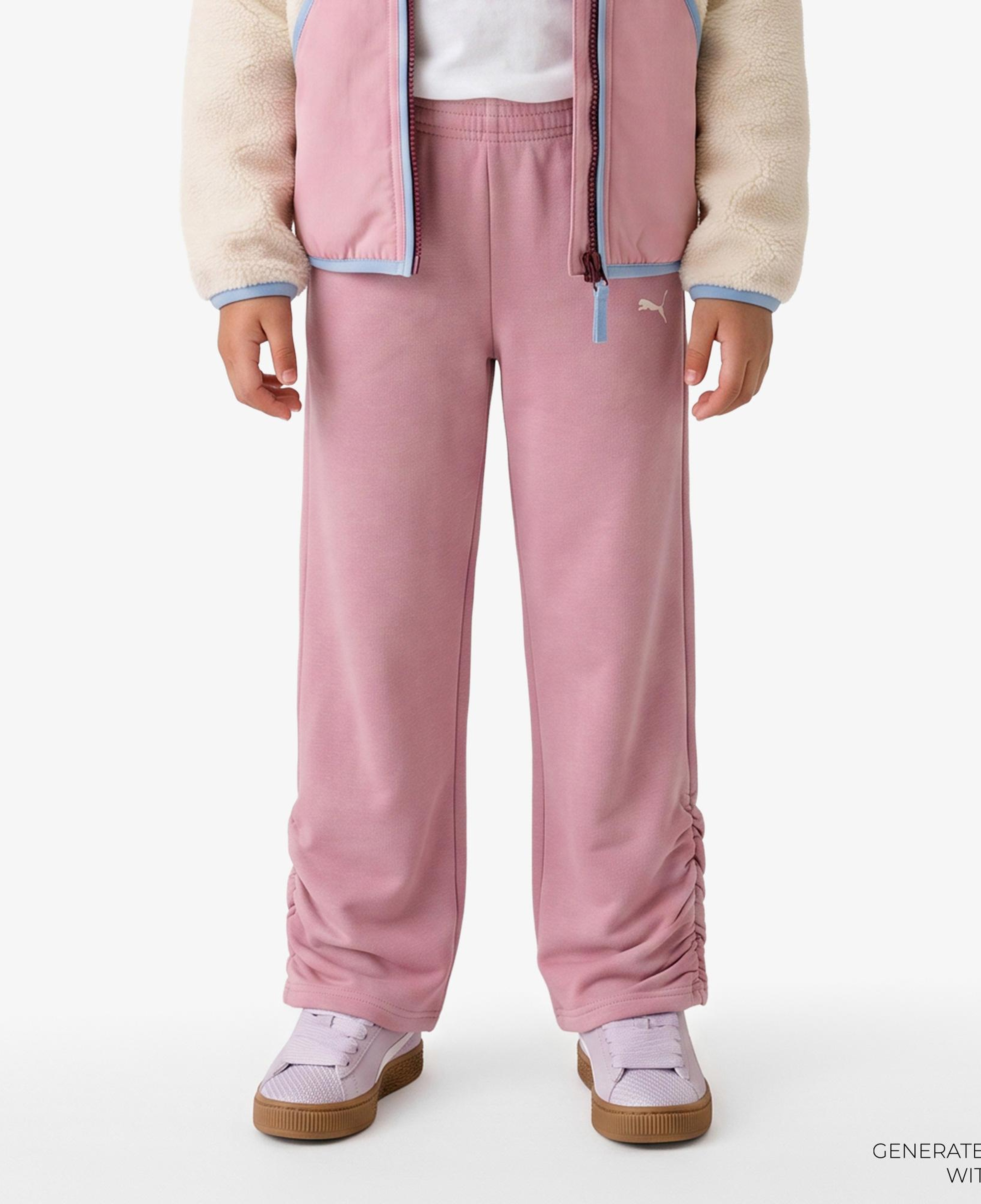 Puma Bowtique Crew Çocuk Pembe Eşofman Altı