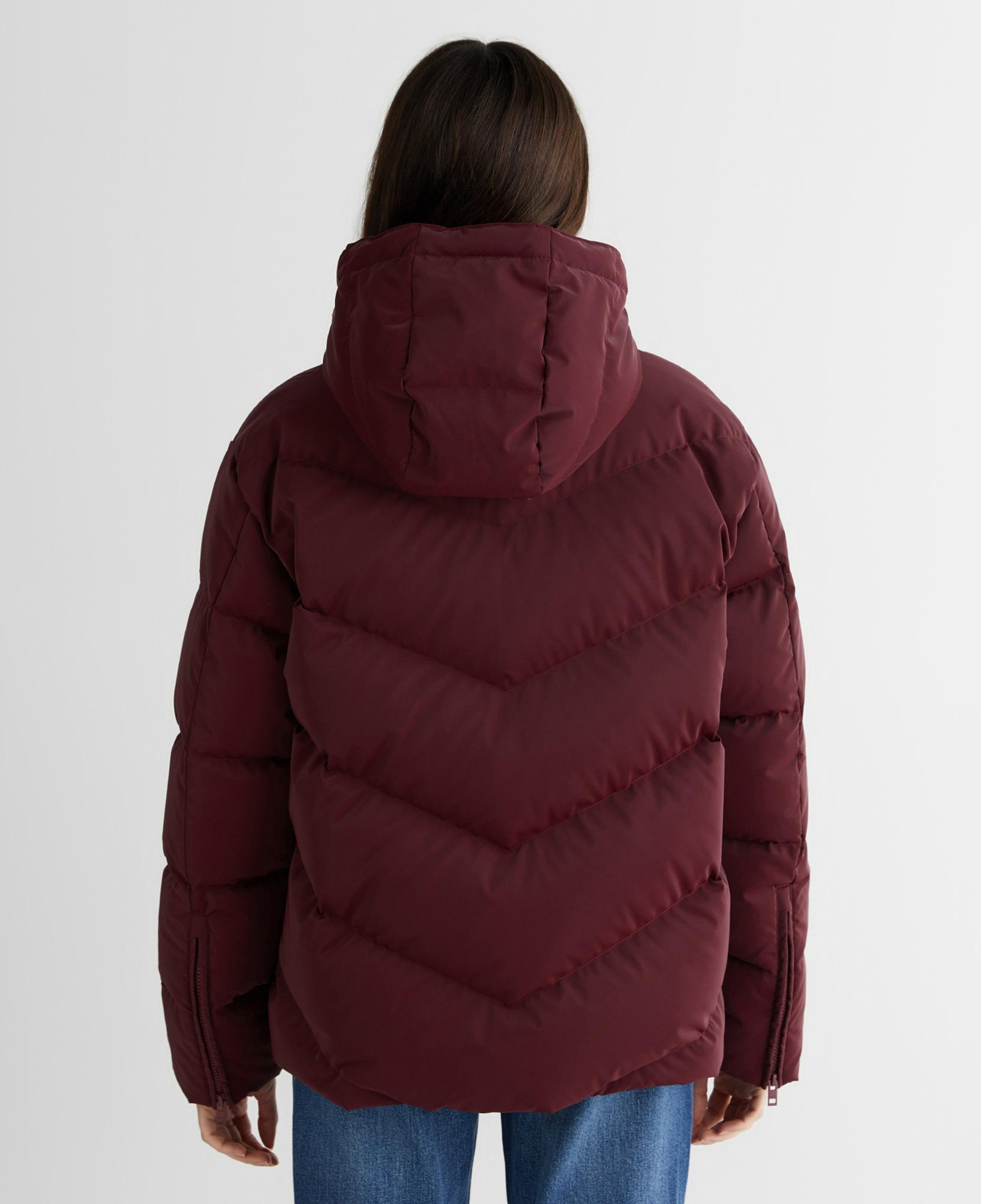 GANT Kadın Bordo Regular Fit Fermuarlı Mont
