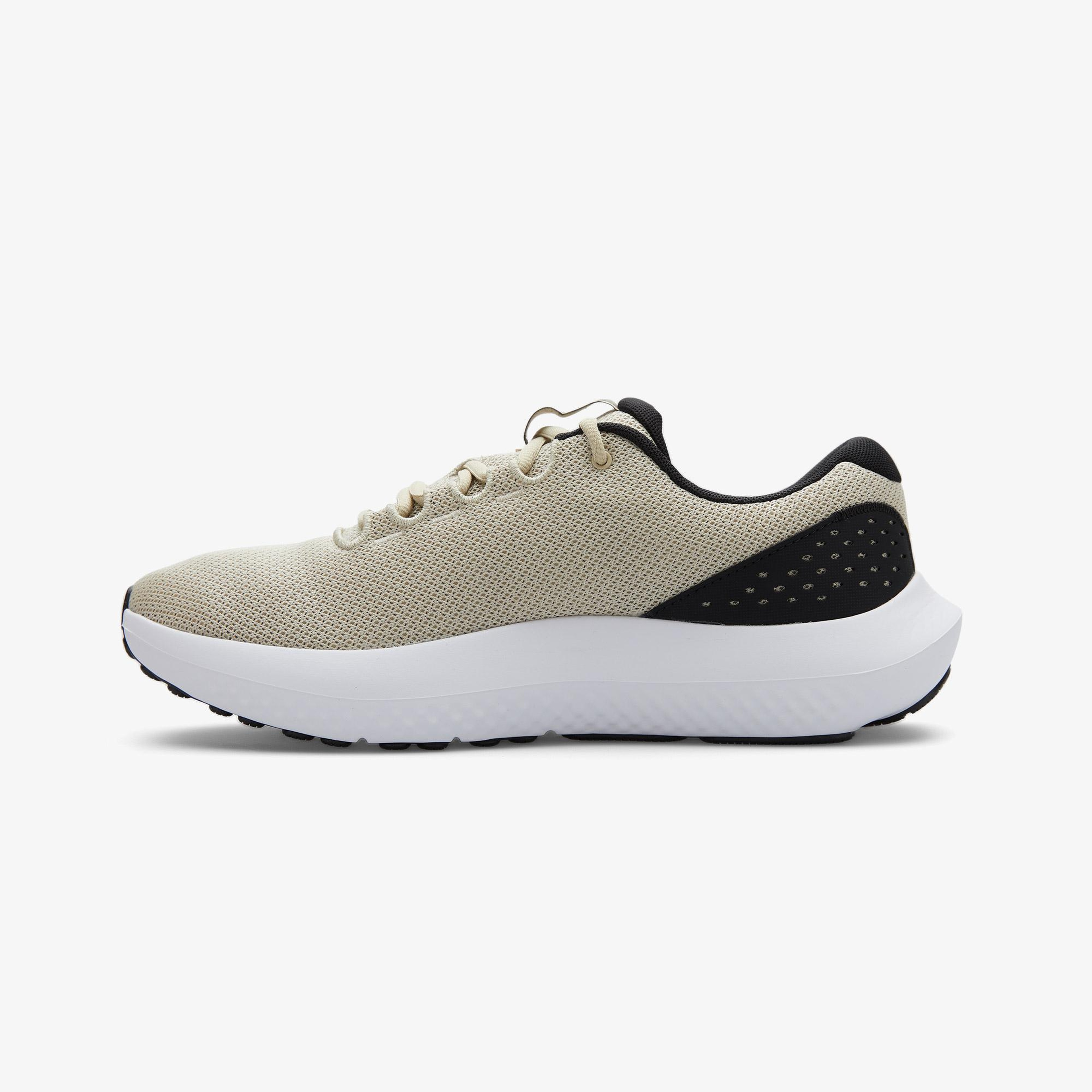 Under Armour Charged Surge 4 Erkek Bej Koşu Ayakkabısı