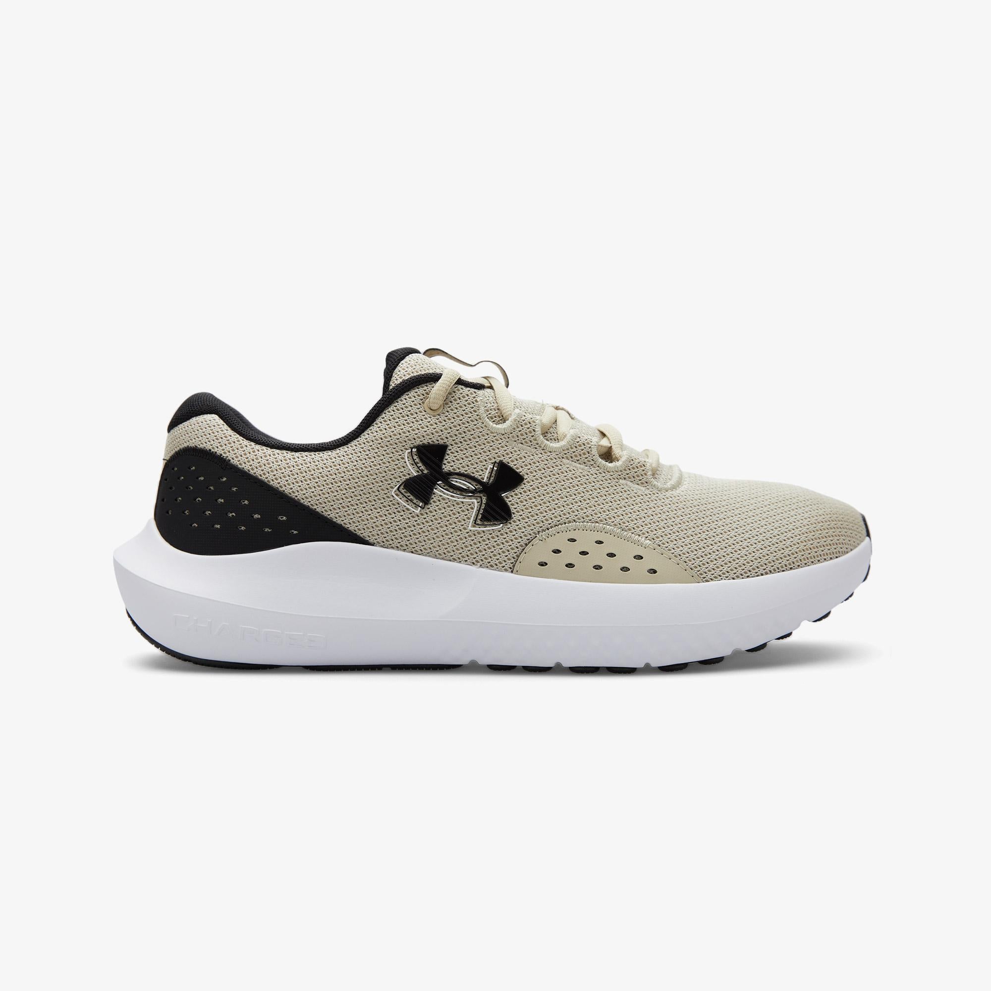 Under Armour Charged Surge 4 Erkek Bej Koşu Ayakkabısı