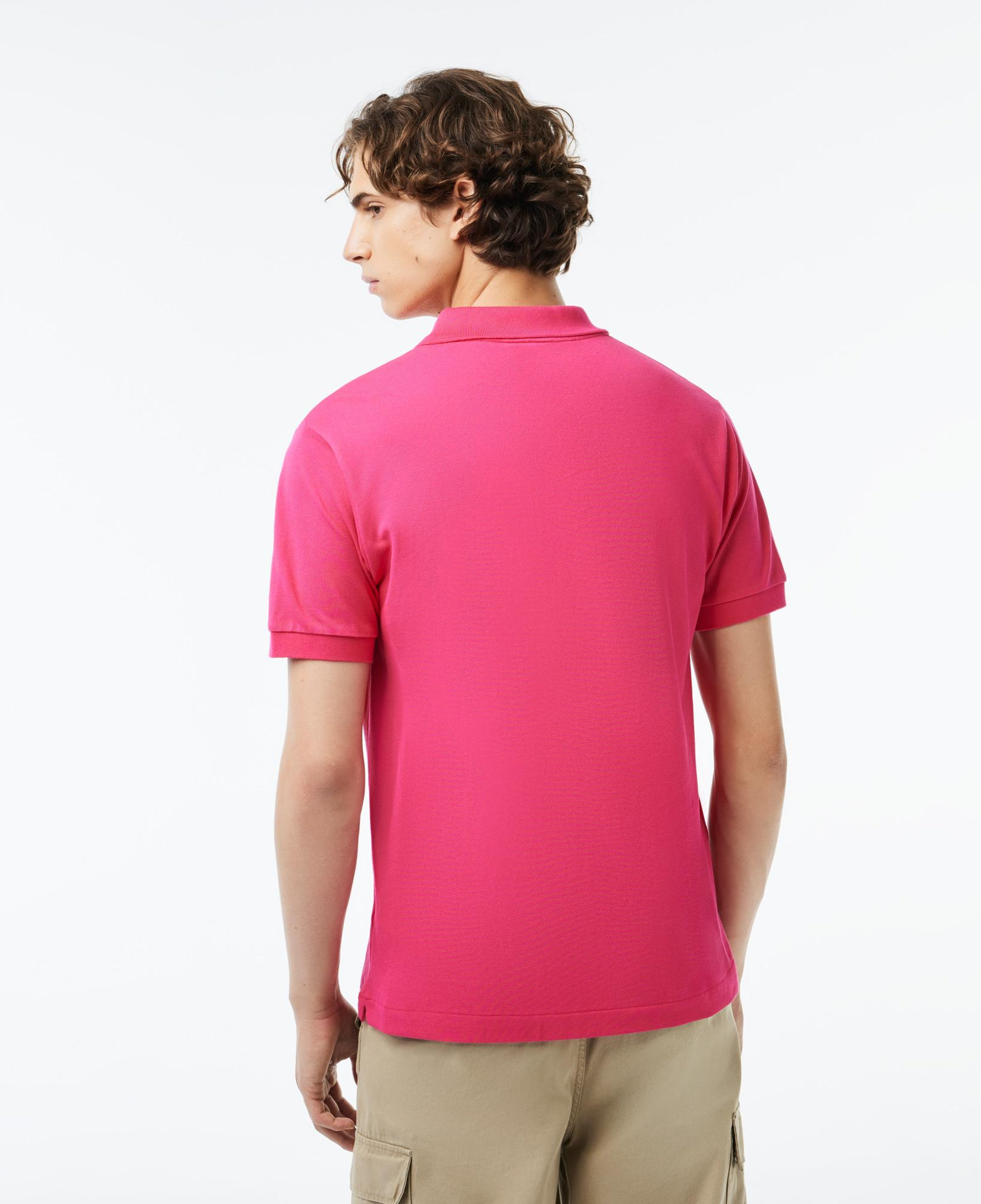 L.12.12 Erkek Classic Fit Pembe Polo