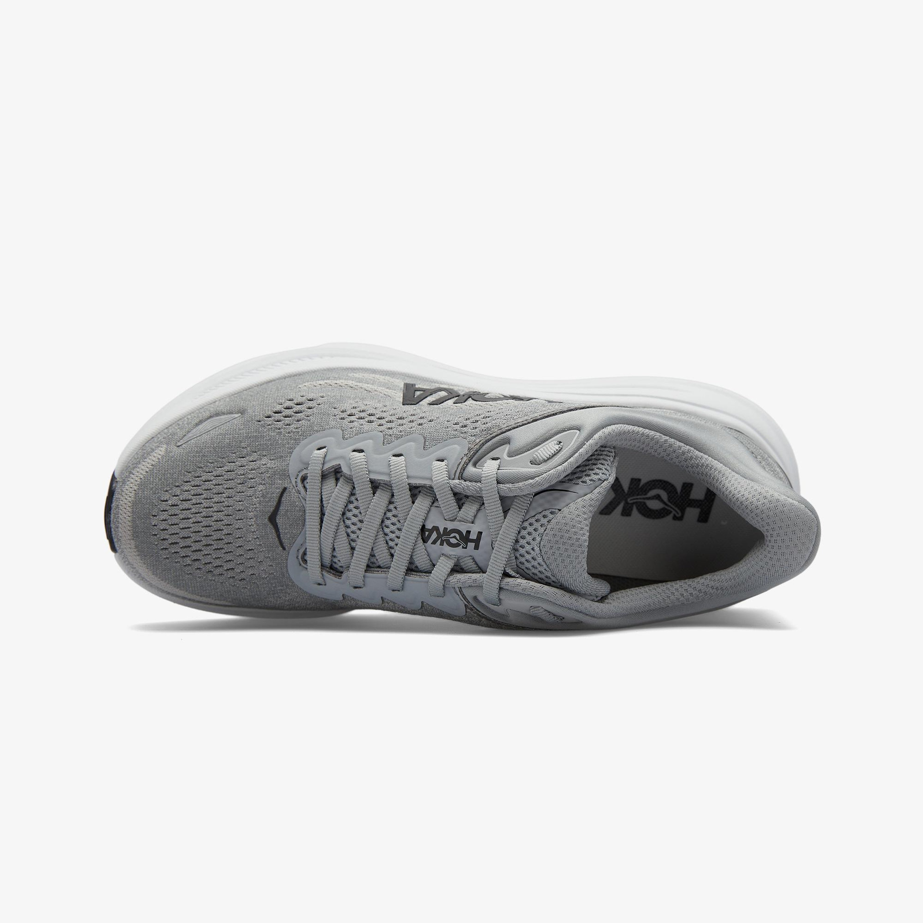 Hoka Bondi 9 Erkek Gri Koşu Ayakkabısı