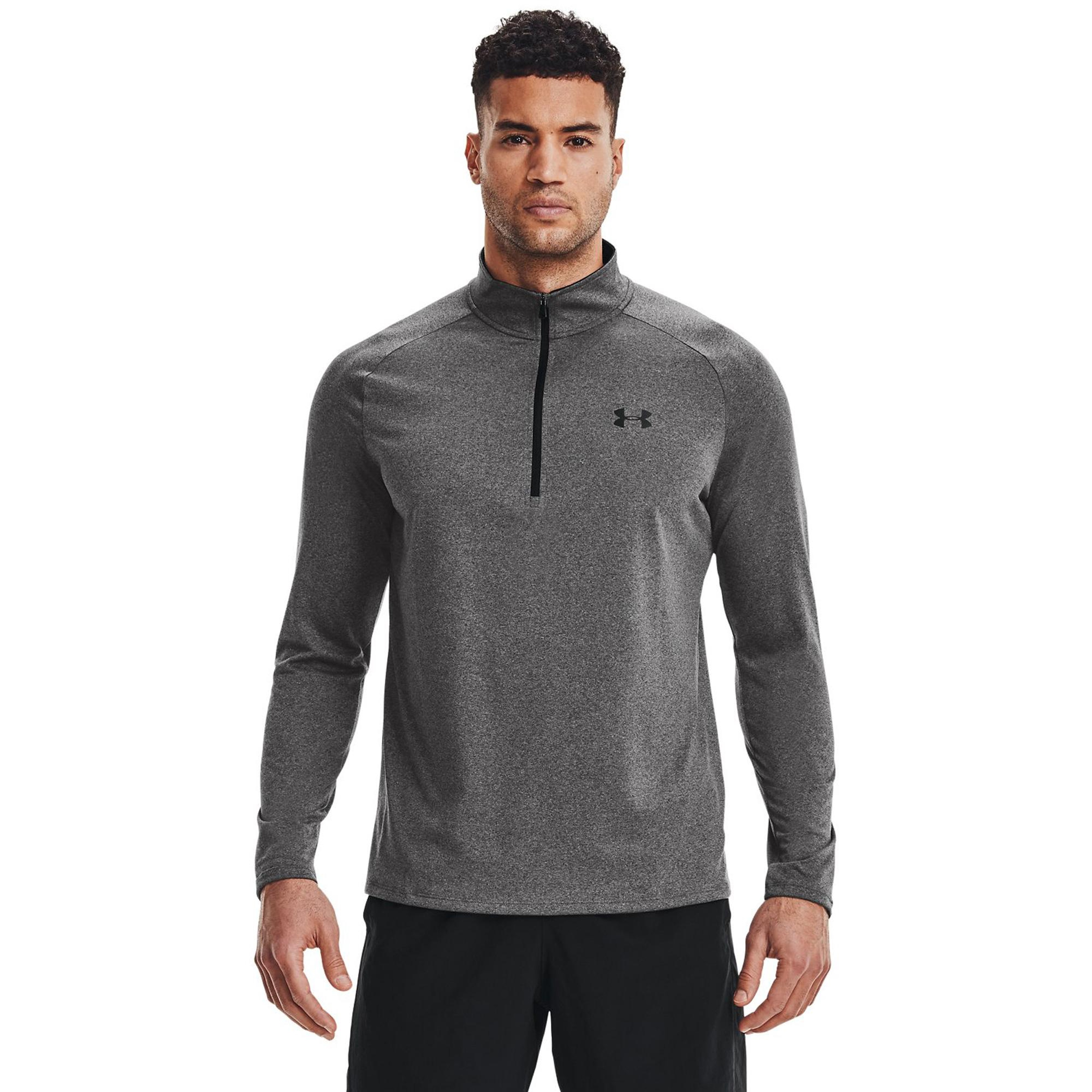 Under Armour Tech 1/2 Fermuarlı Erkek Gri Uzun Kollu T-Shirt