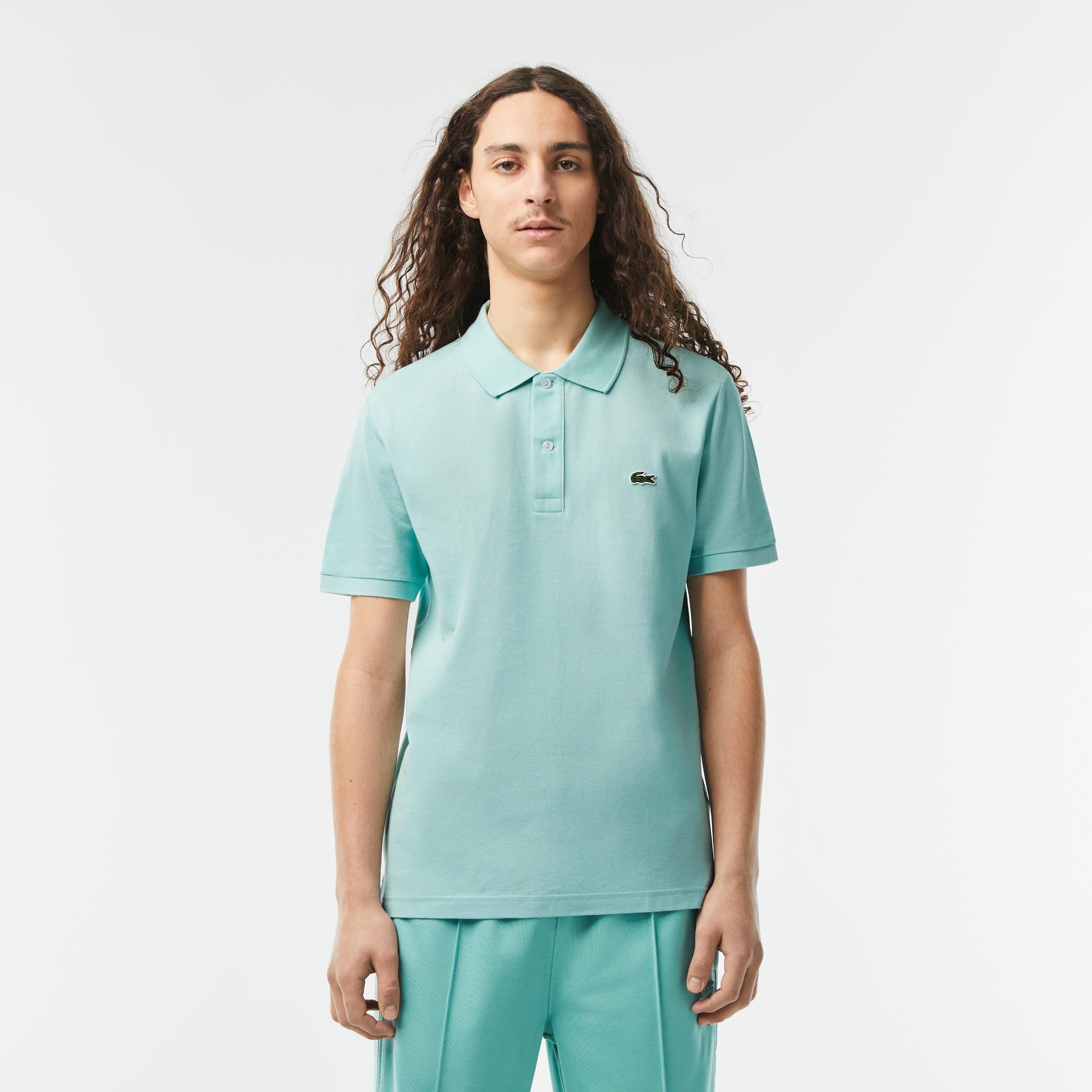 L.12.12 Erkek Slim Fit Yeşil Polo
