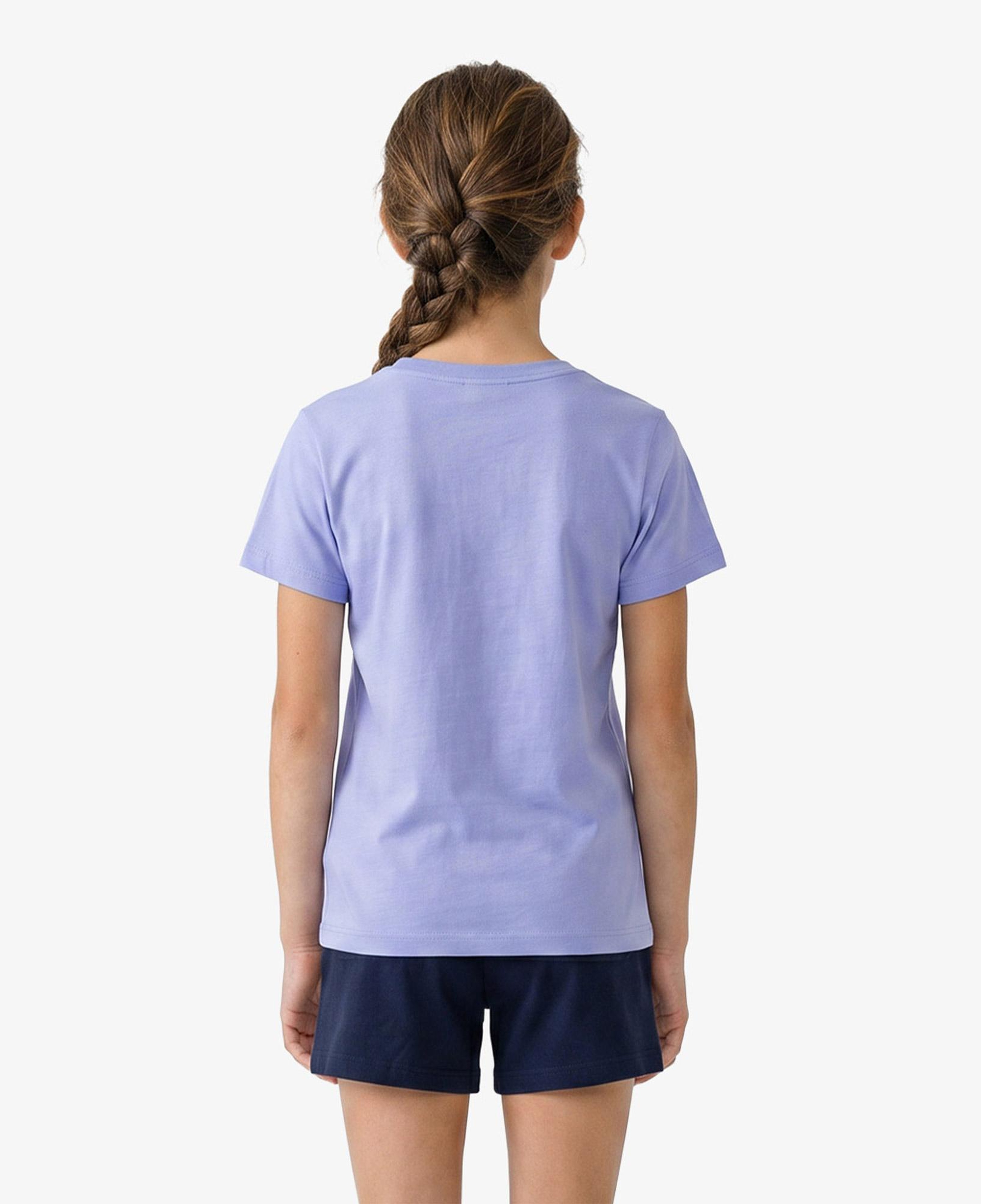 Champion Crewneck SS Çocuk Mor T-Shirt
