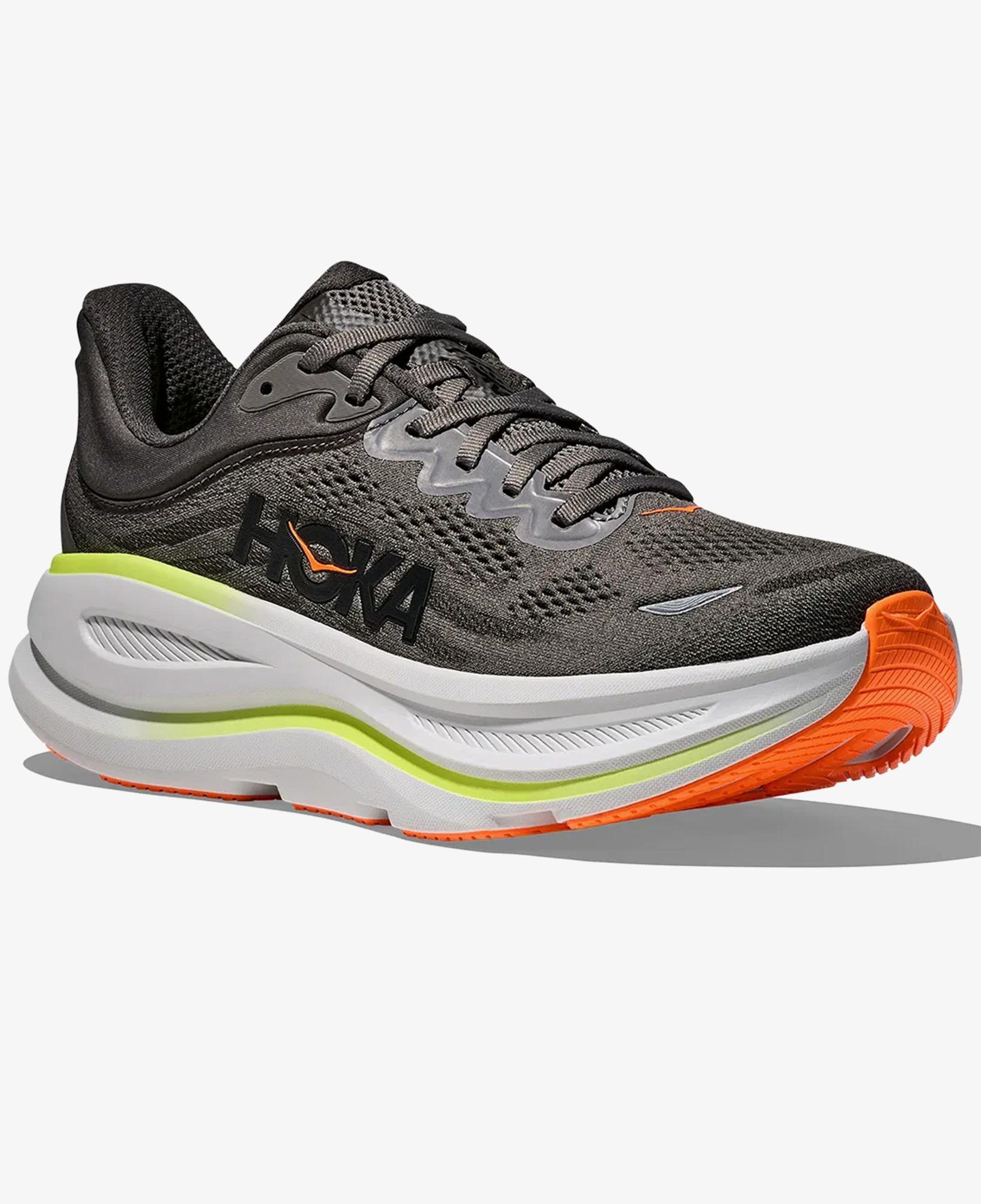 Hoka Bondi 9 Erkek Gri Koşu Ayakkabısı