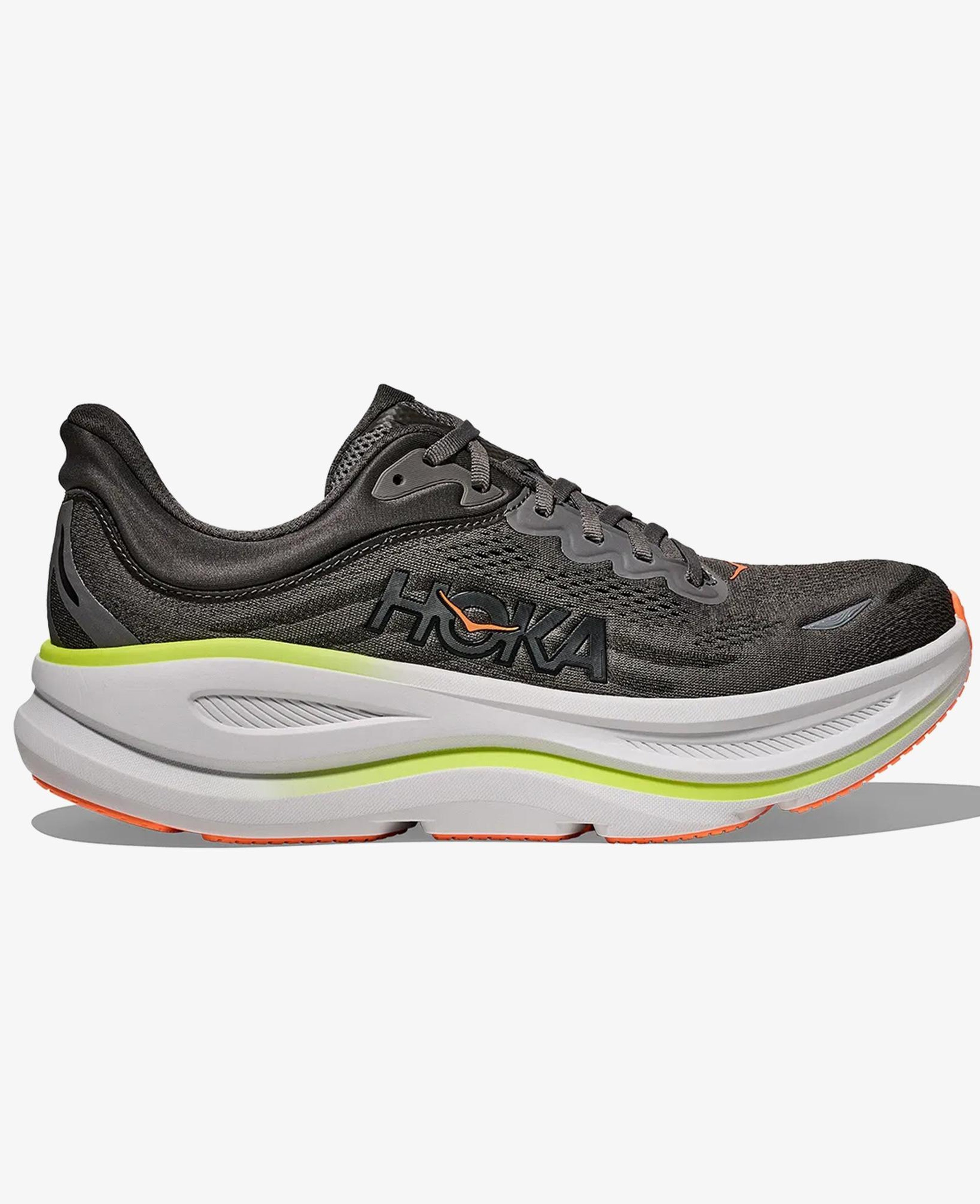 Hoka Bondi 9 Erkek Gri Koşu Ayakkabısı