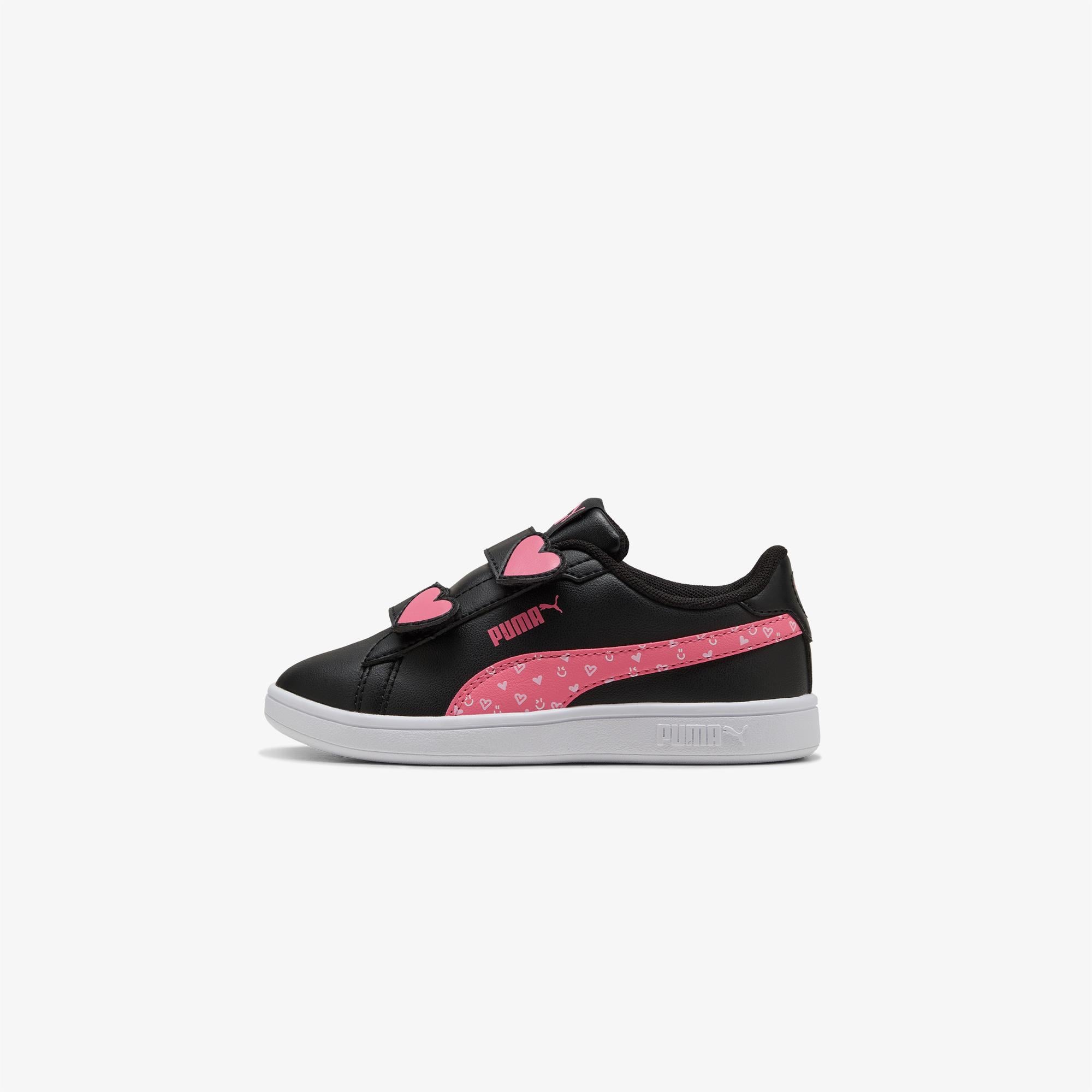 Puma Smash 3.0 Hearty V Çocuk Siyah Spor Ayakkabı