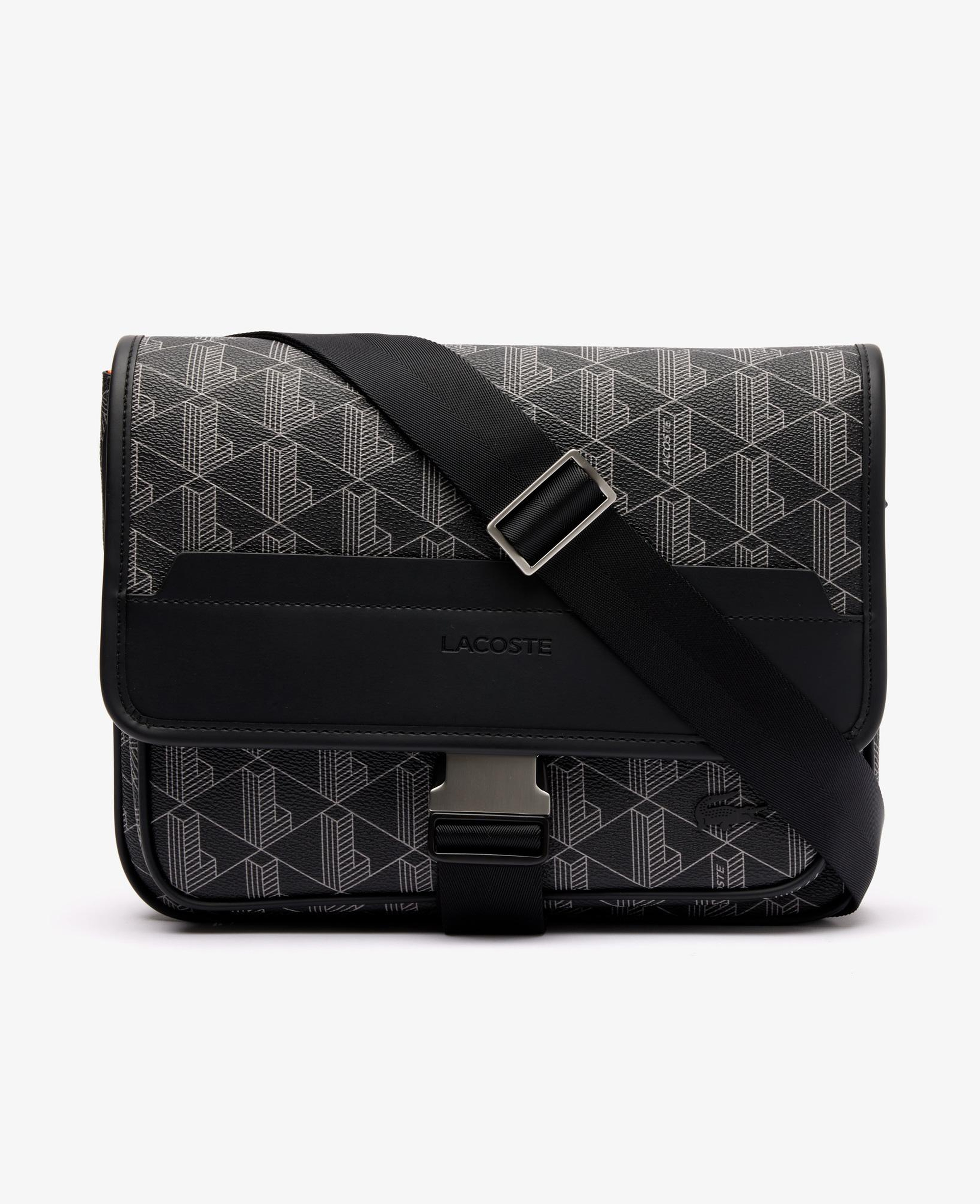 The Blend Erkek Monogram Siyah Postacı Çantası