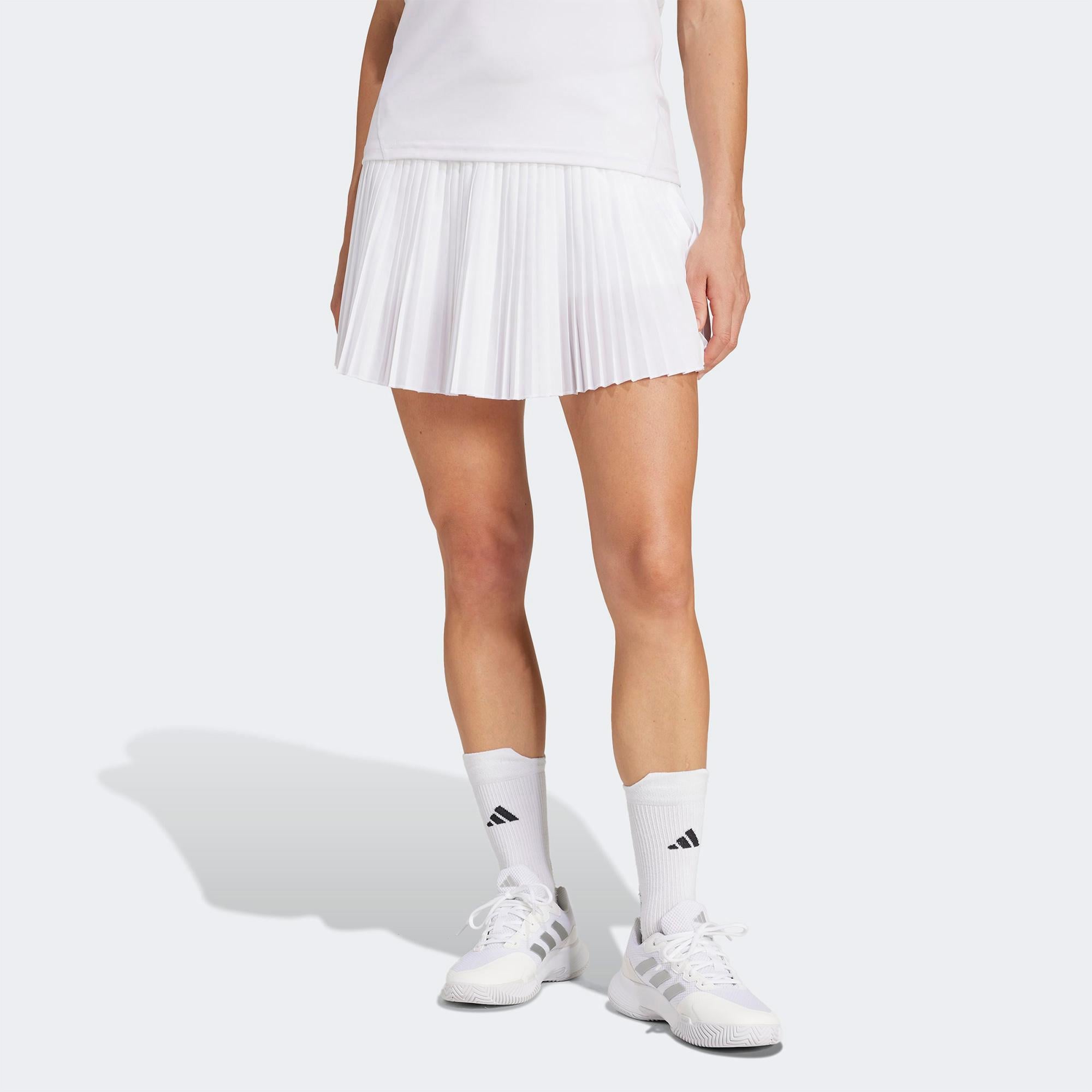 adidas Club Pileli Kadın Beyaz Tenis Eteği