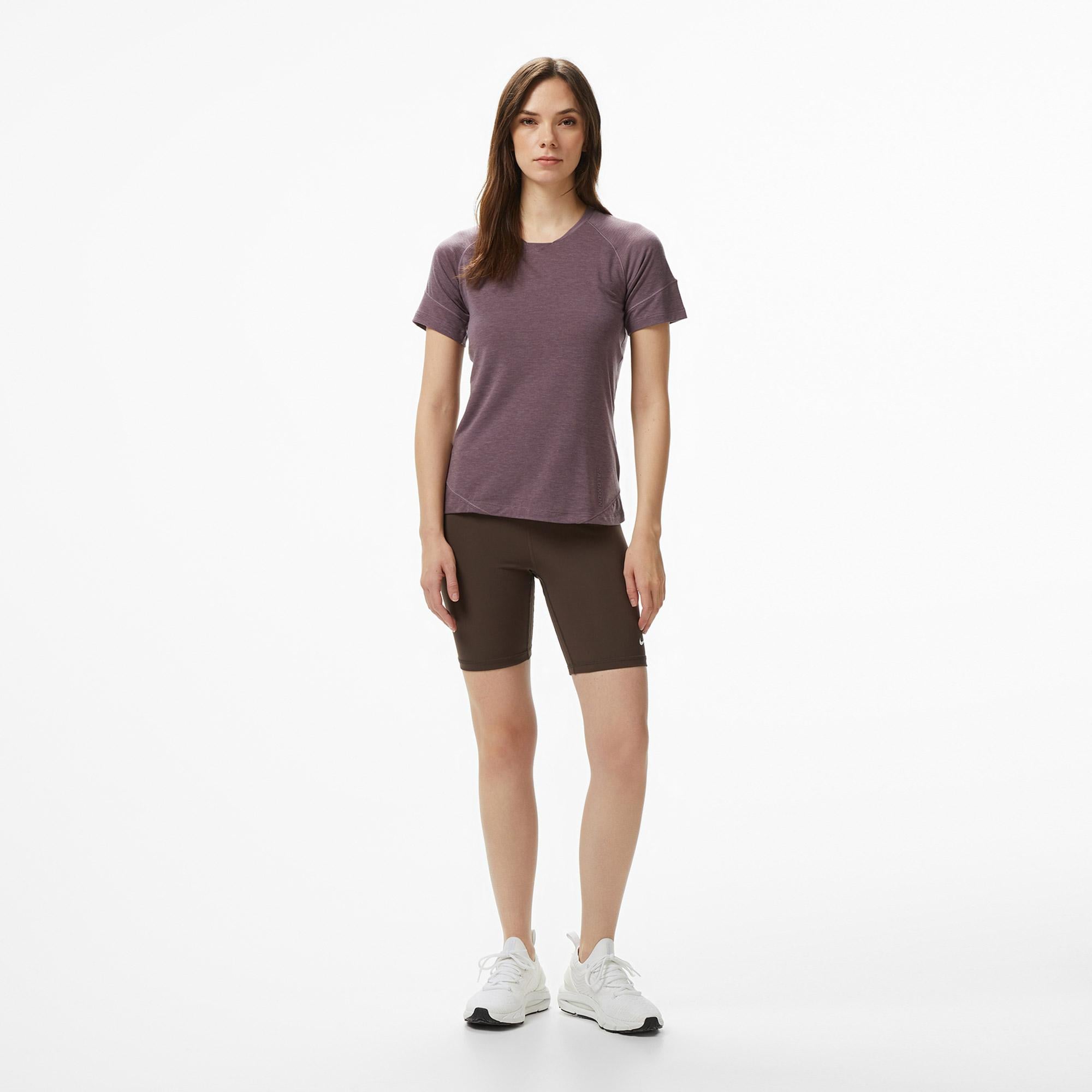 Salomon Runlife Ss Kadın Mor T-Shirt