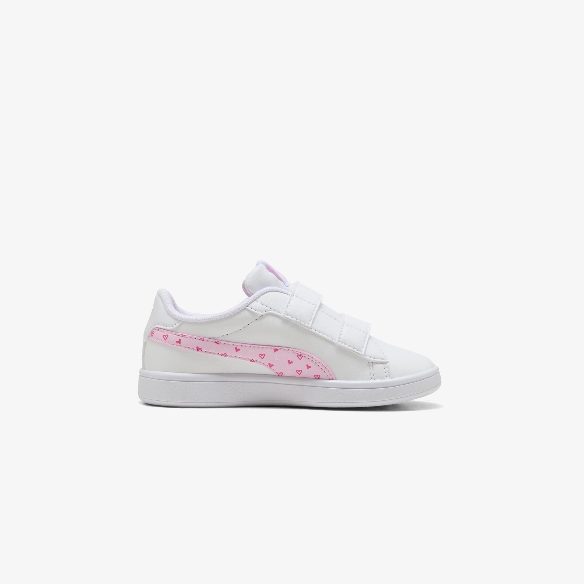 Puma Smash 3.0 Hearty V Çocuk Beyaz Spor Ayakkabı
