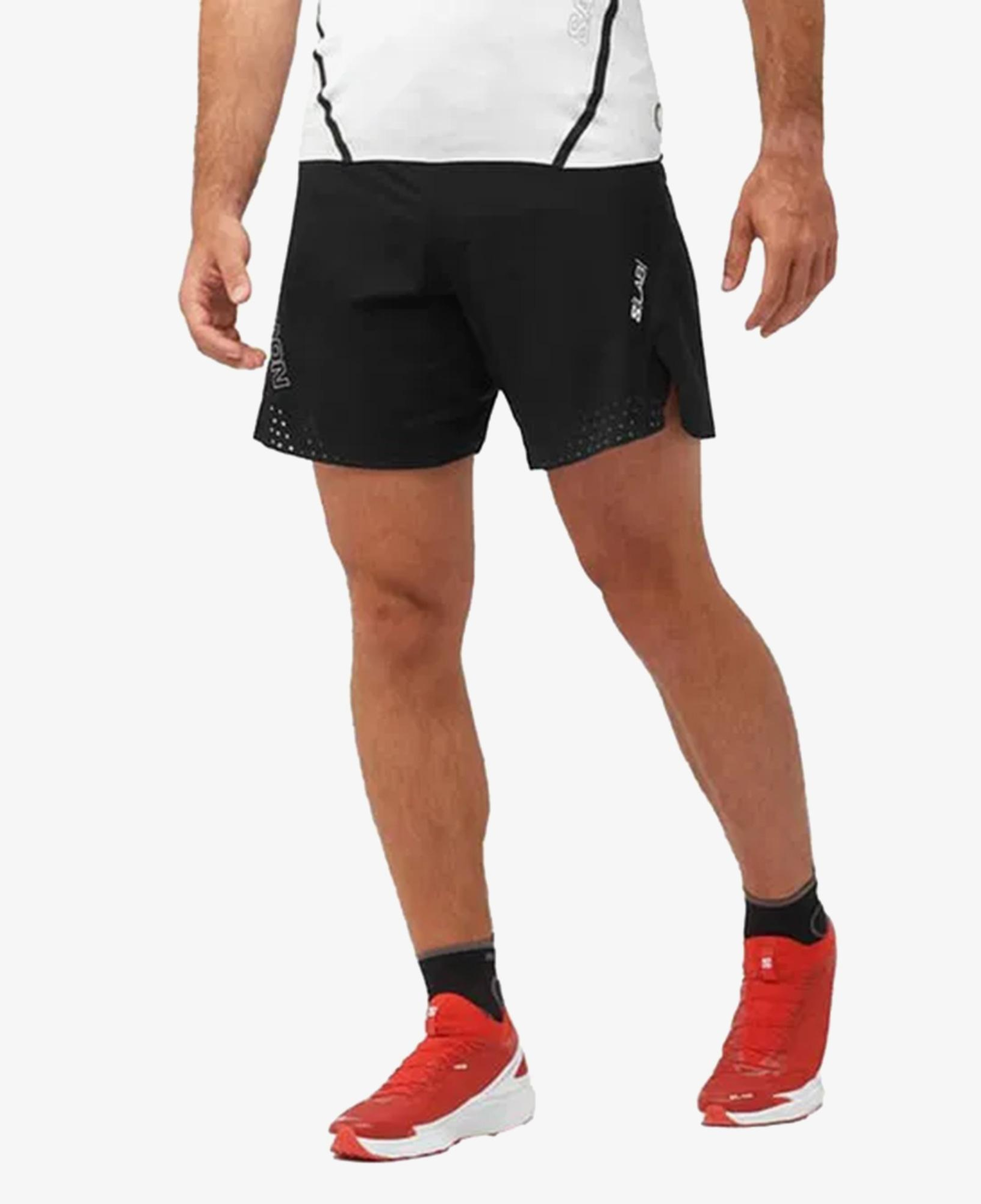 Salomon S/LAB Speed 2IN1 Erkek Siyah Koşu Şortu