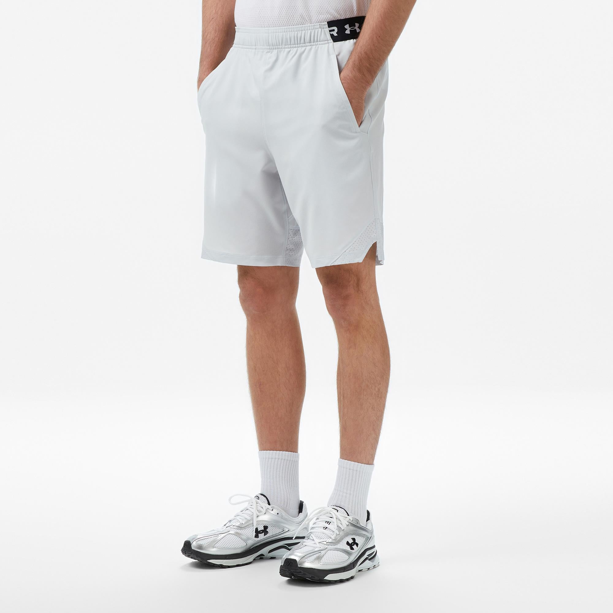 Under Armour Vanish Woven 8in Erkek Gri Antrenman Şortu