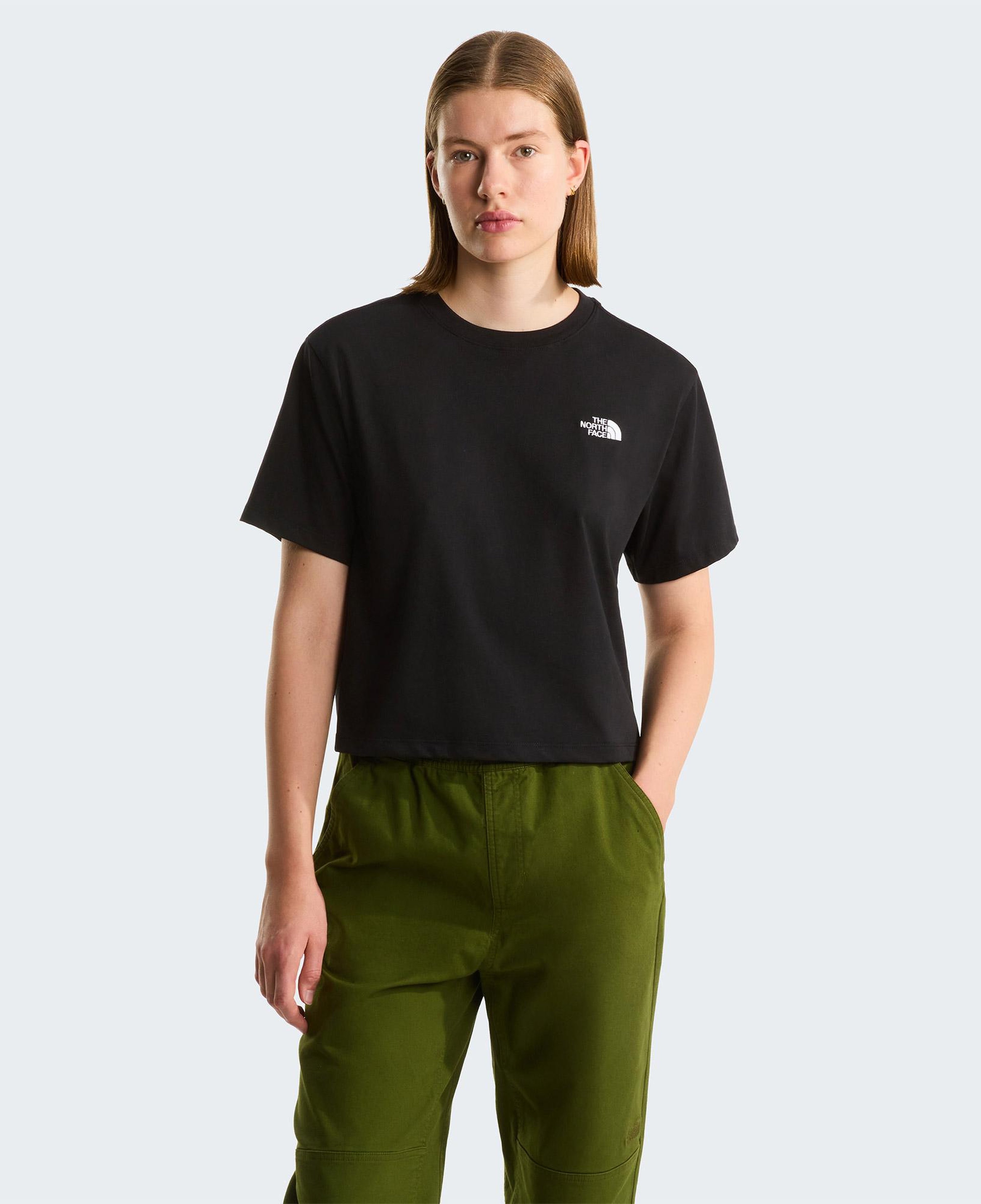 The North Face Evolution Simple Dome Crop Rlx Kadın Siyah T-Shirt
