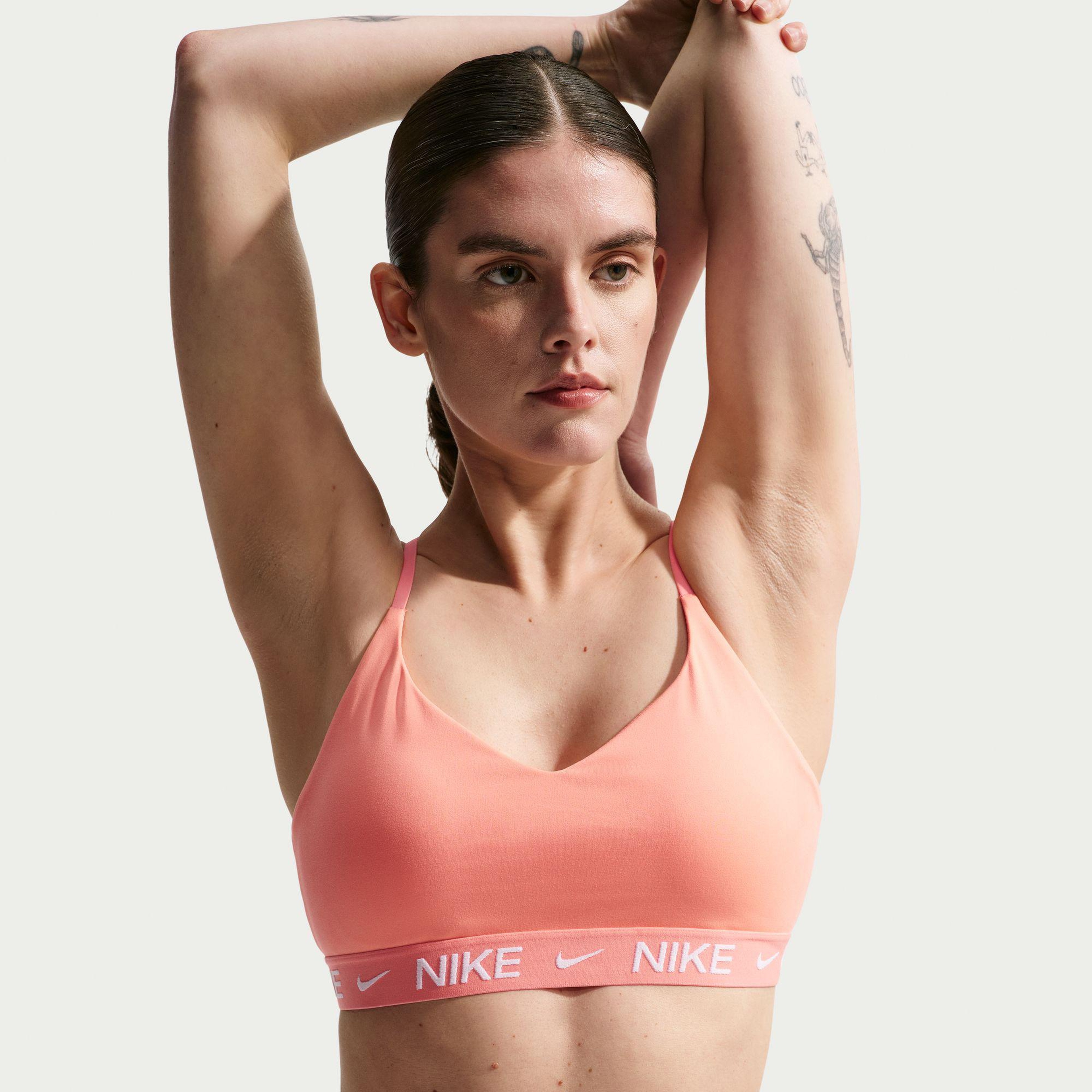 Nike Dri-Fit Indy Hafif Destekli Kadın Pembe Bra
