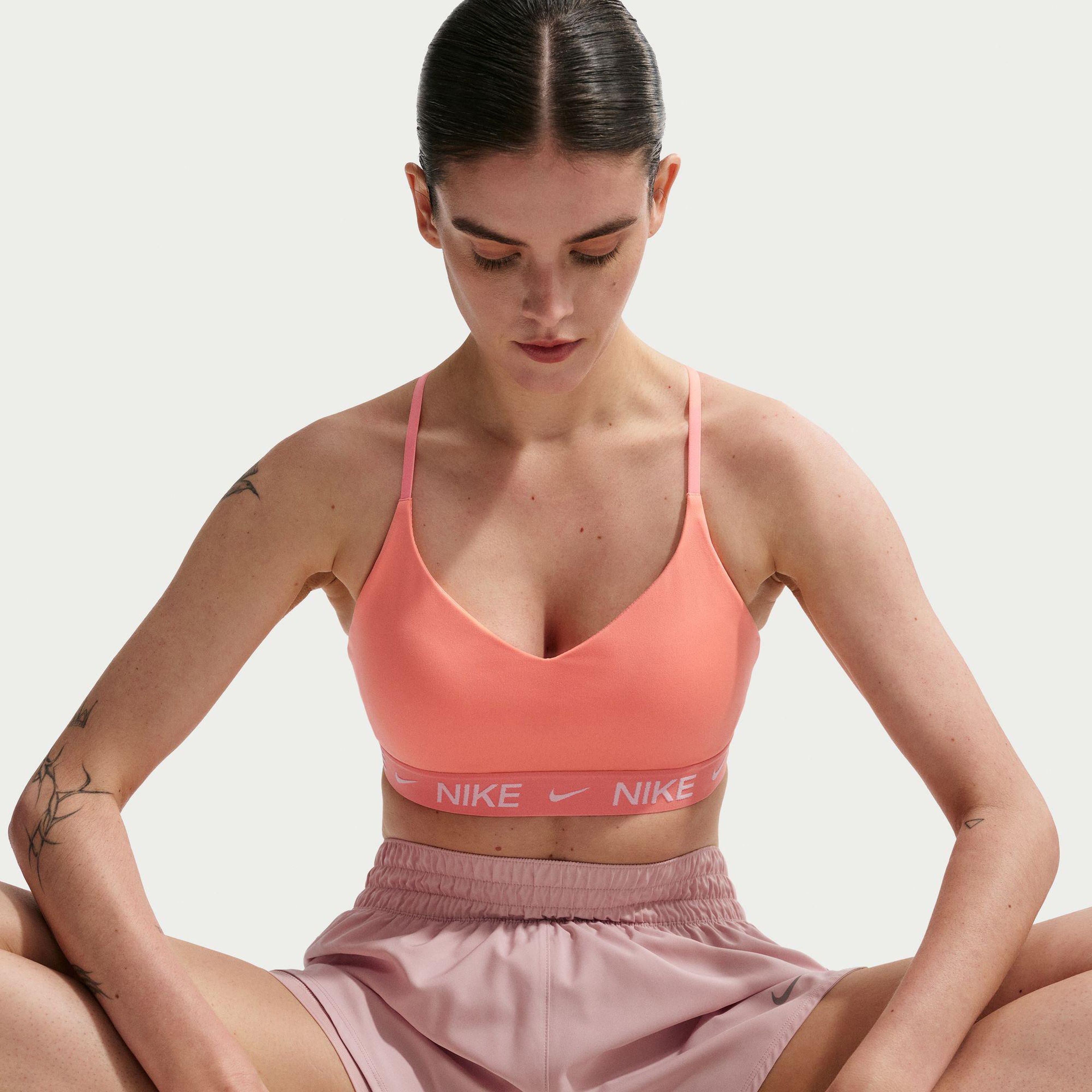 Nike Dri-Fit Indy Hafif Destekli Kadın Pembe Bra