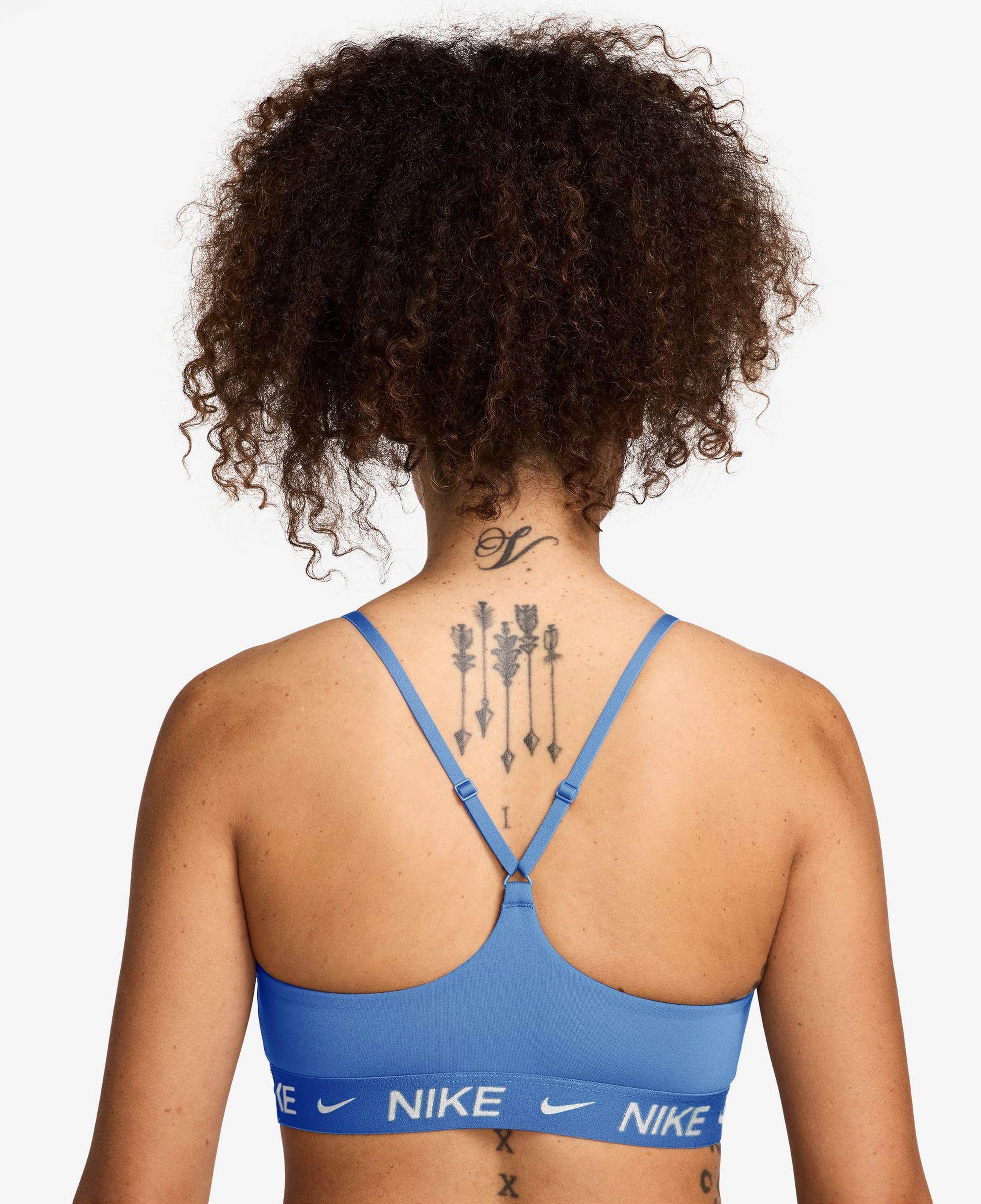 Nike Dri-Fit Indy Hafif Destekli Kadın Mavi Bra