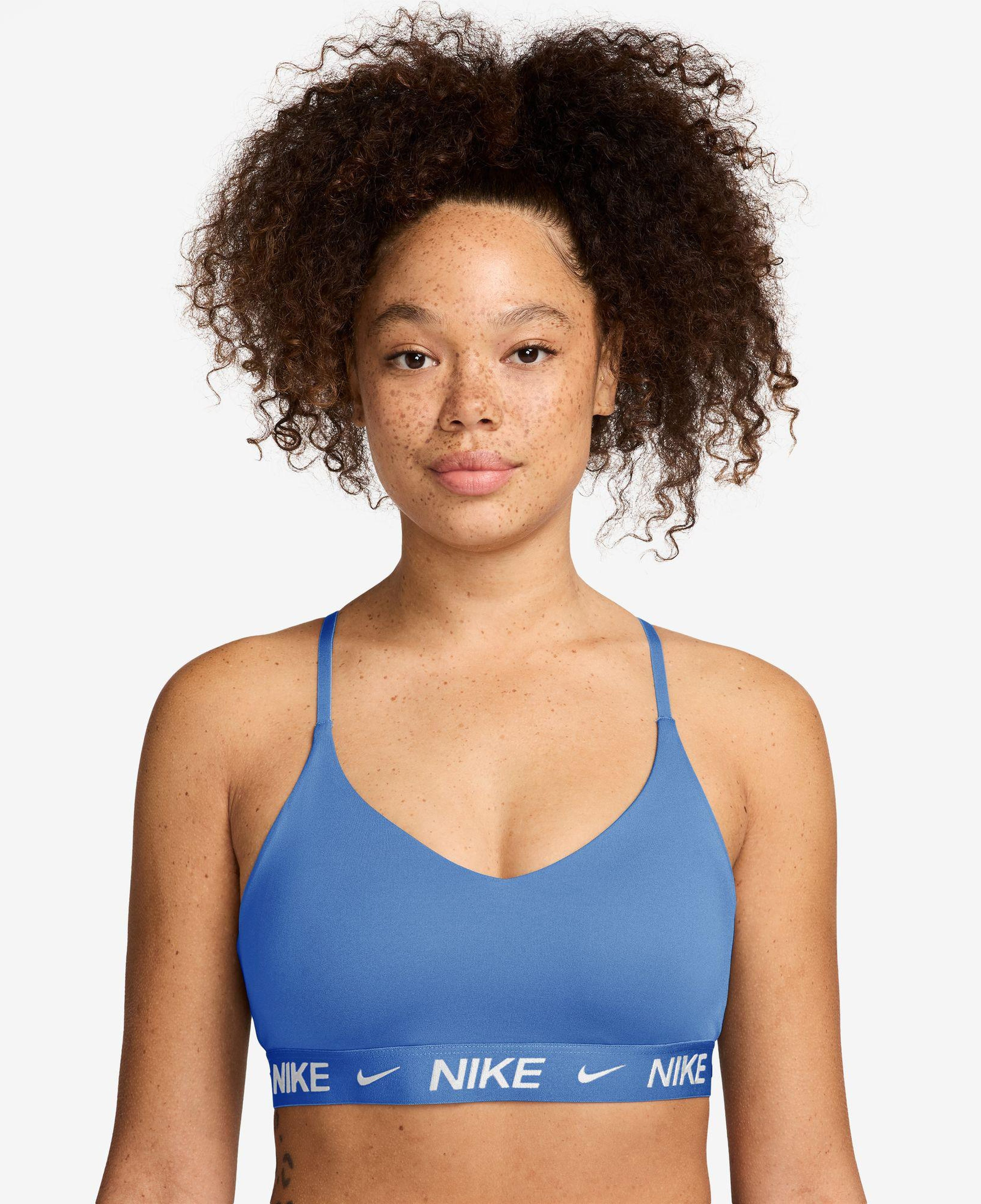 Nike Dri-Fit Indy Hafif Destekli Kadın Mavi Bra