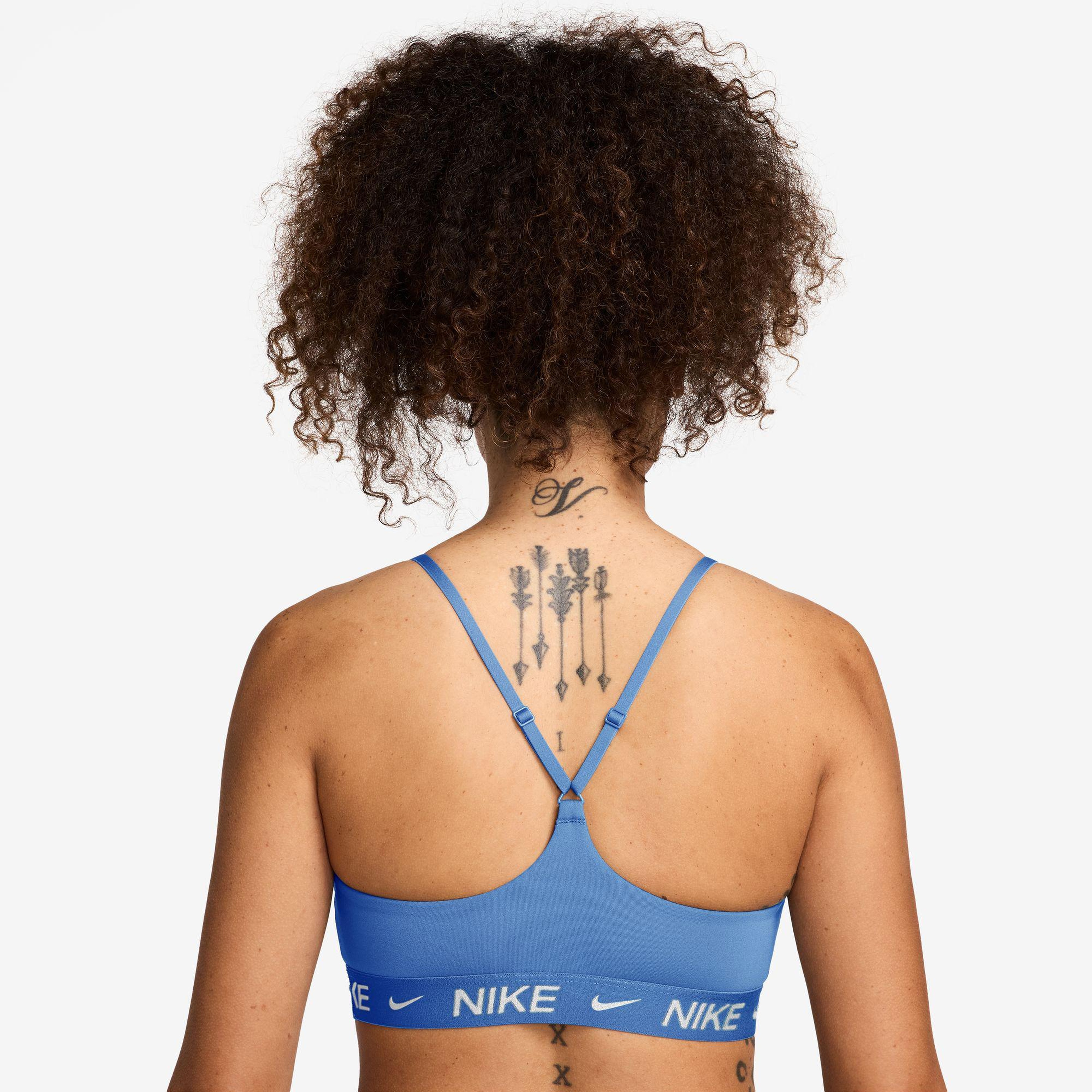 Nike Dri-Fit Indy Hafif Destekli Kadın Mavi Bra