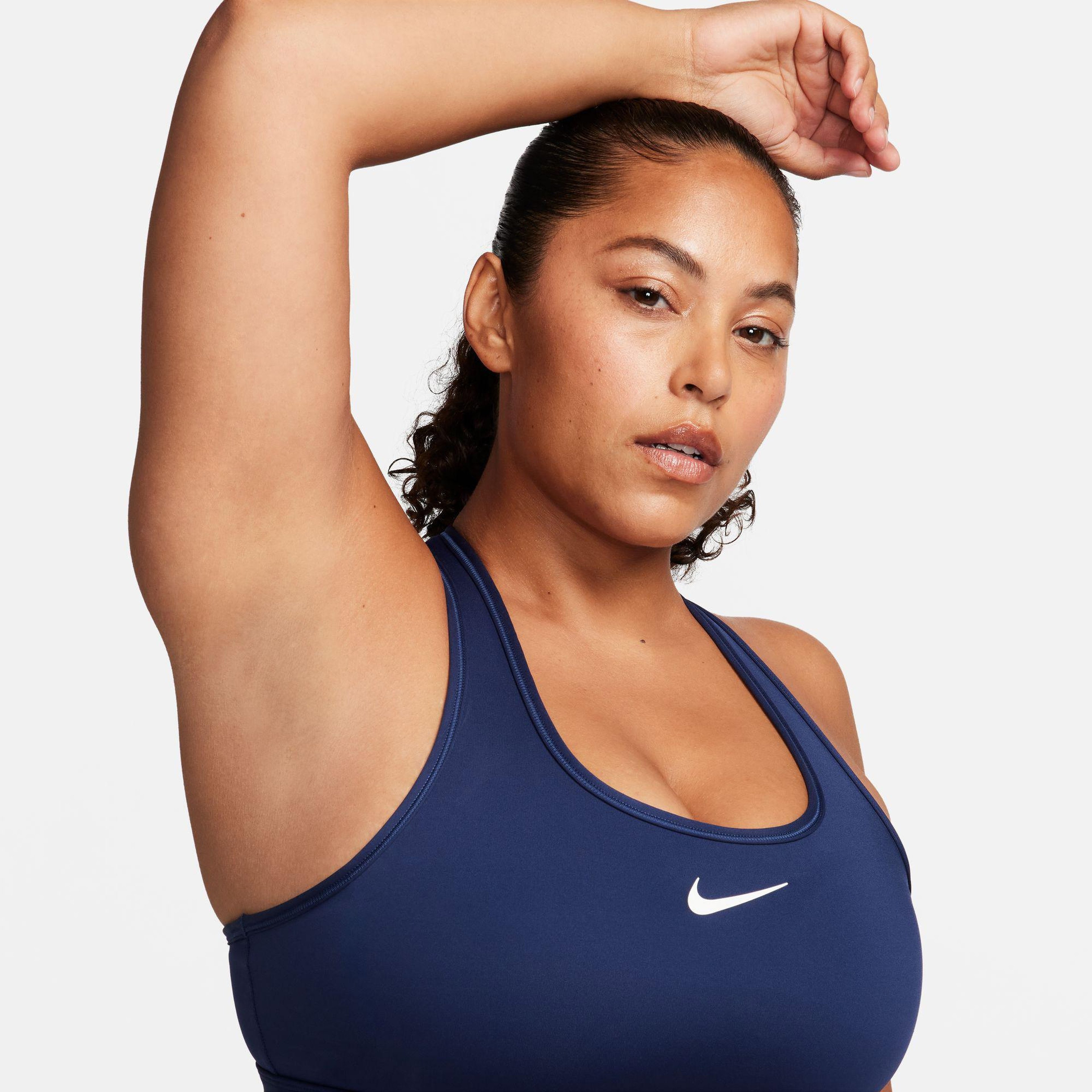 Nike Swoosh Orta Destekli Kadın Lacivert Bra
