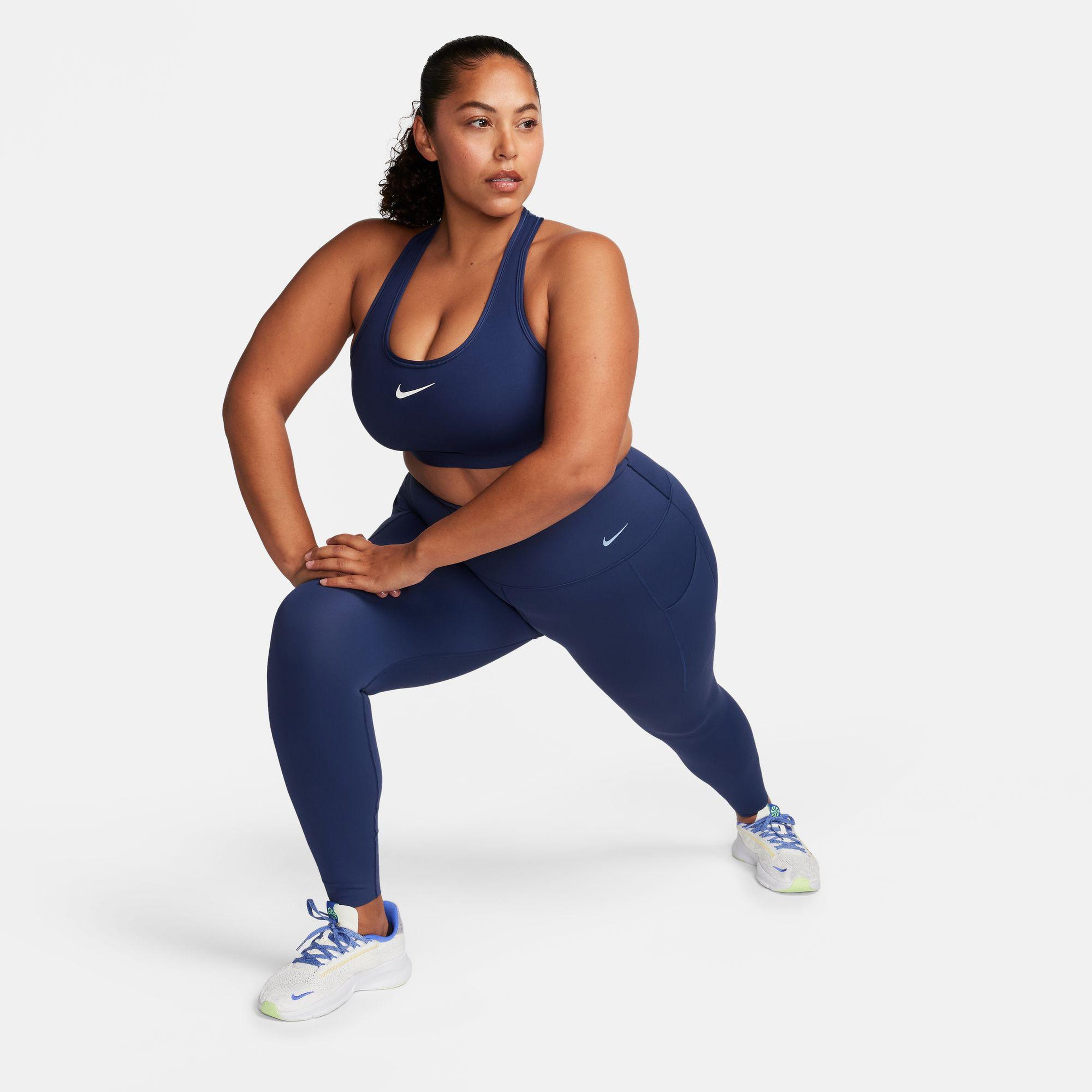 Nike Swoosh Orta Destekli Kadın Lacivert Bra