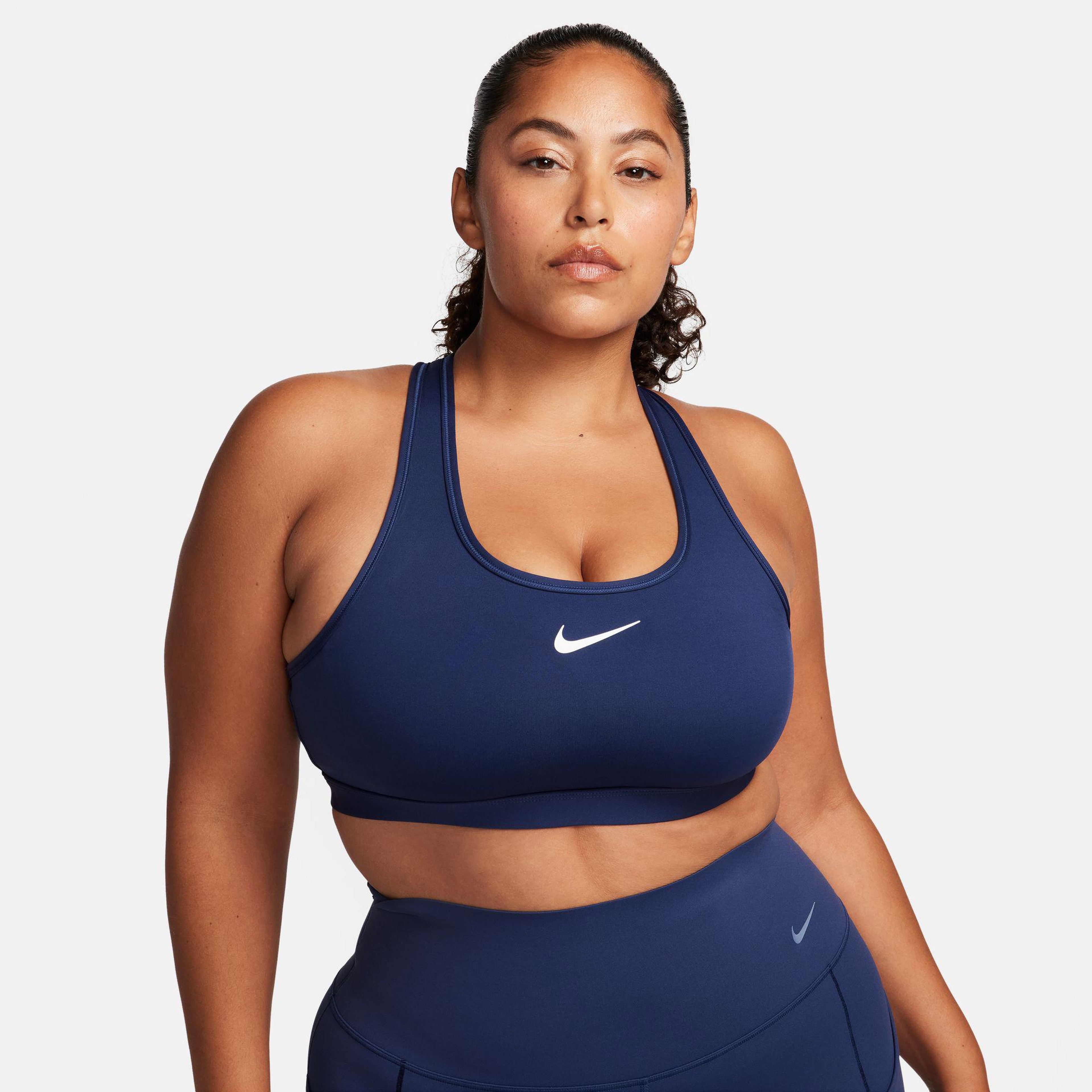 Nike Swoosh Orta Destekli Kadın Lacivert Bra