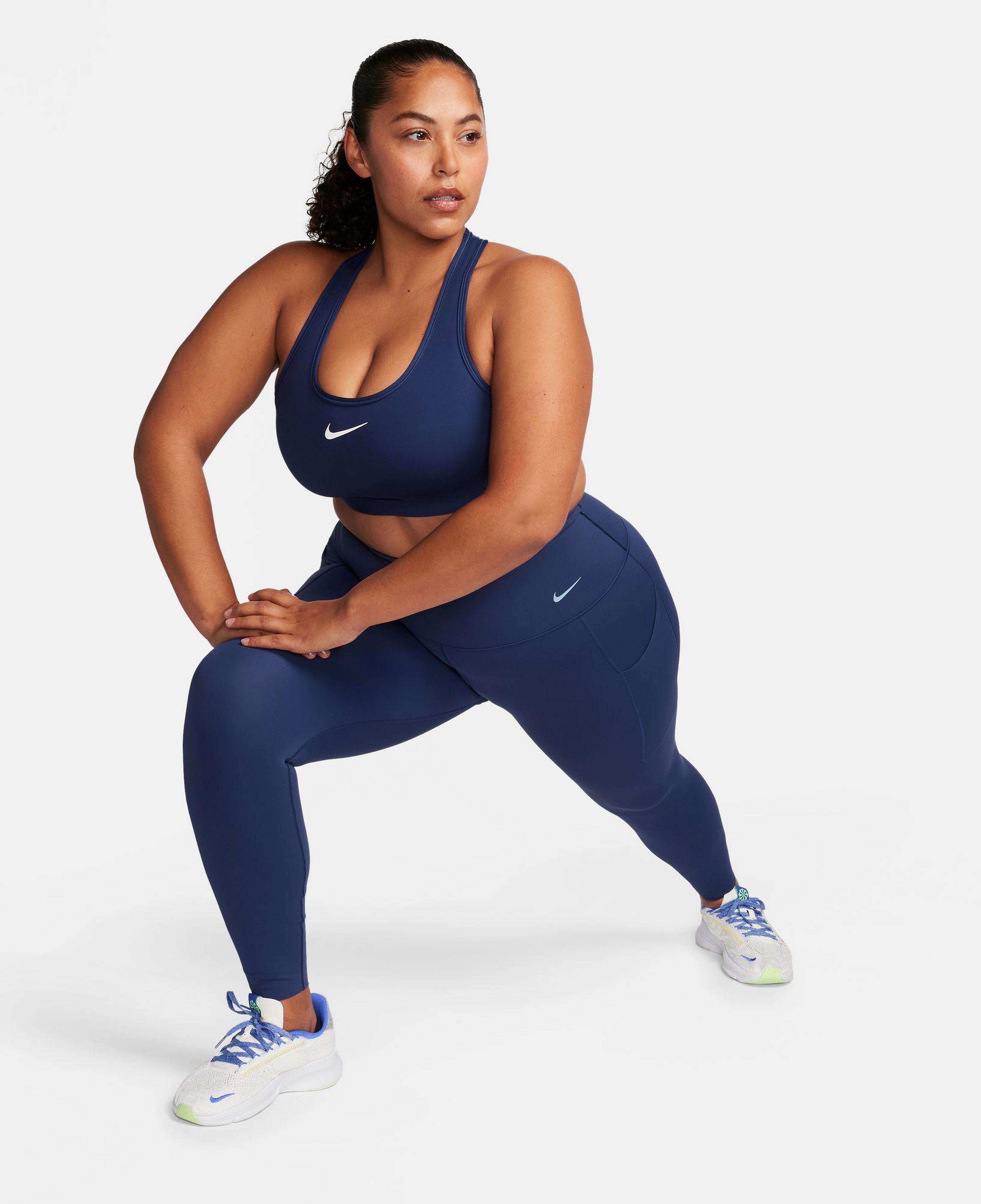 Nike Swoosh Orta Destekli Kadın Lacivert Bra