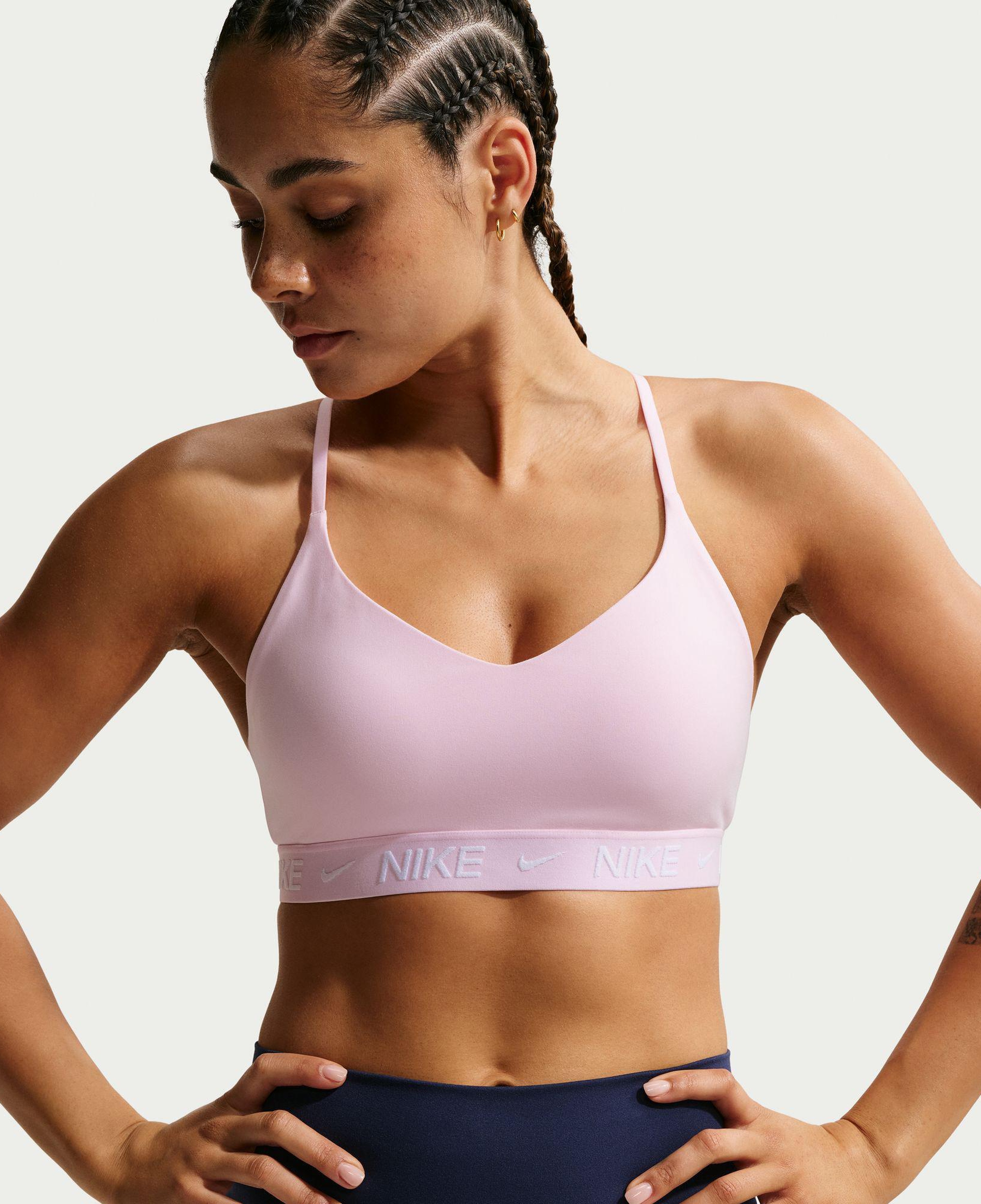 Nike Dri-Fit Indy Hafif Destekli Kadın Pembe Bra