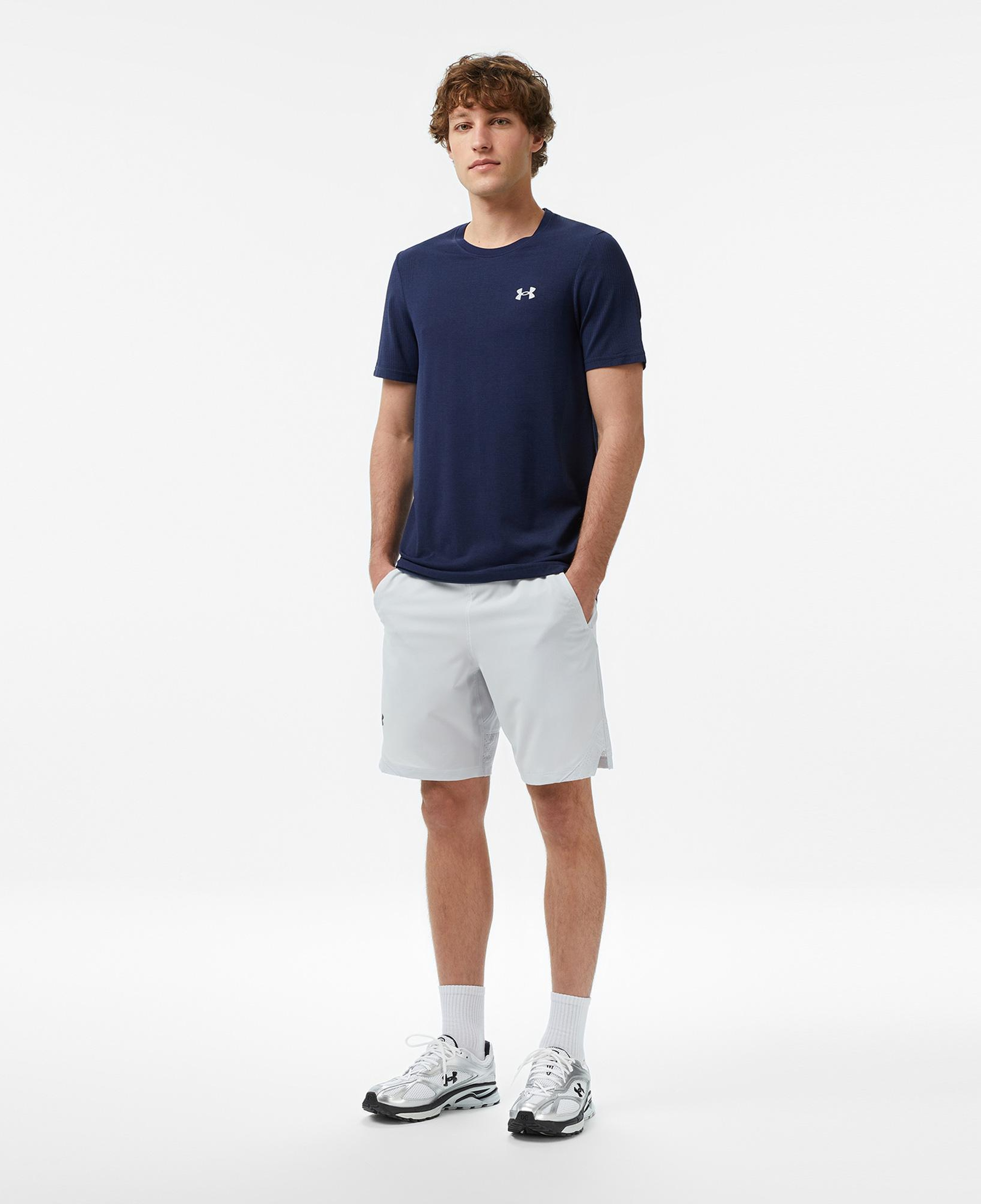 Under Armour Vanish Seamless Ss Erkek Lacivert Antrenman T-Shirt