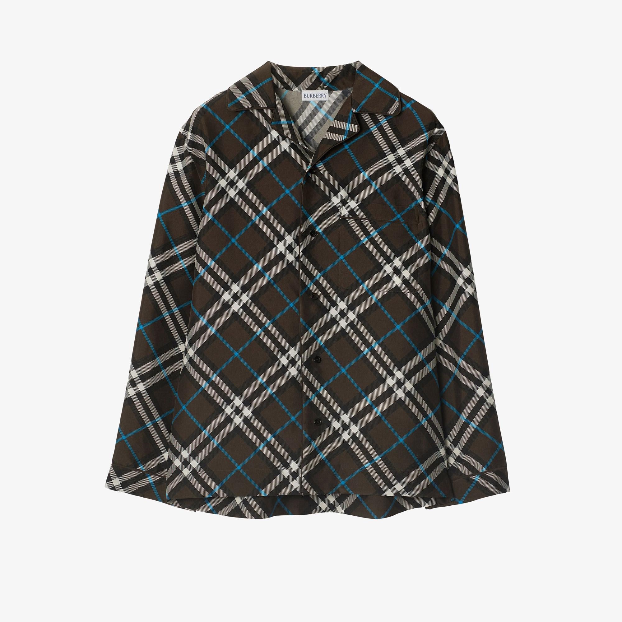 Burberry Kadın Bej İpek Gömlek