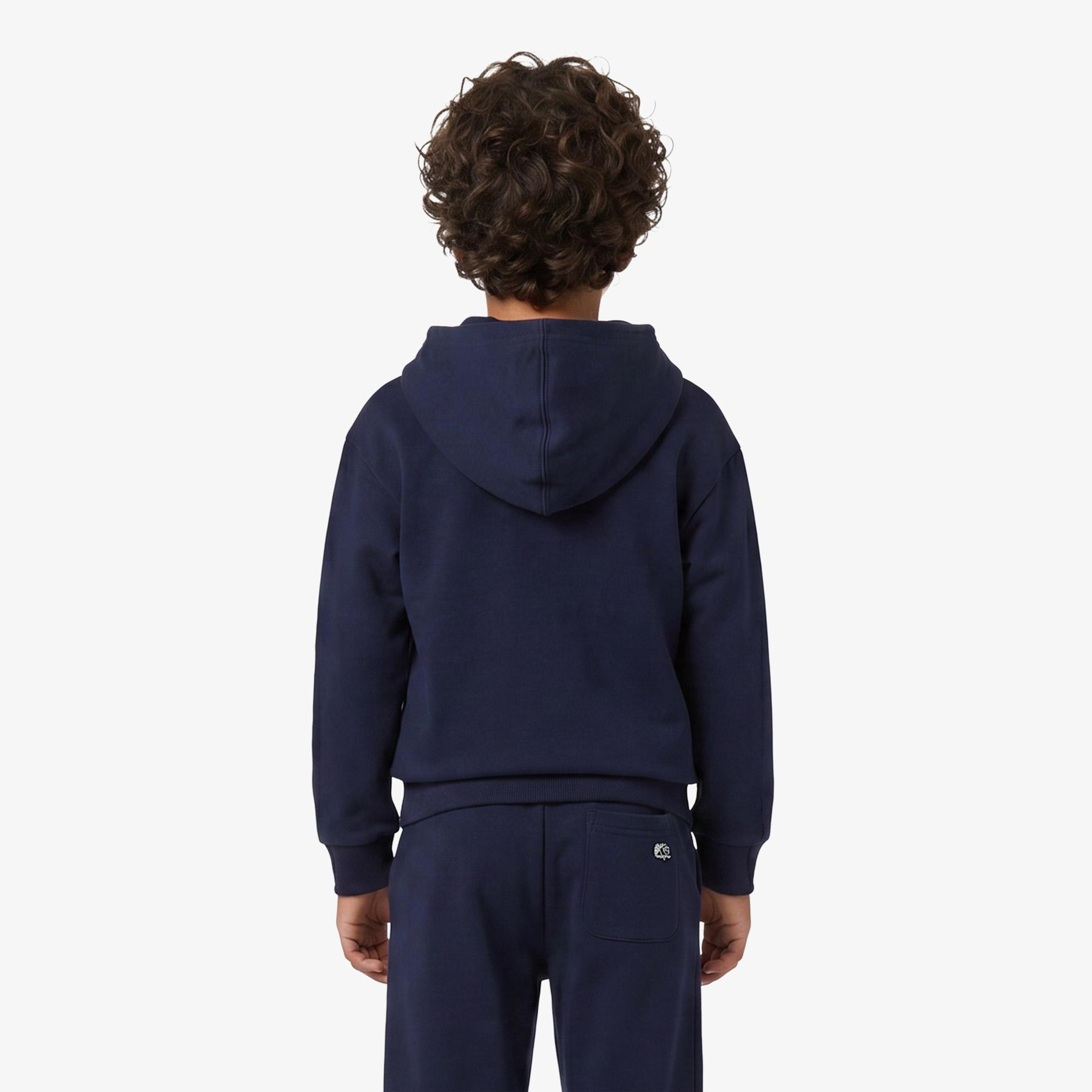 Gap Relaxed Fit Fermuarlı Çocuk Lacivert Sweatshirt