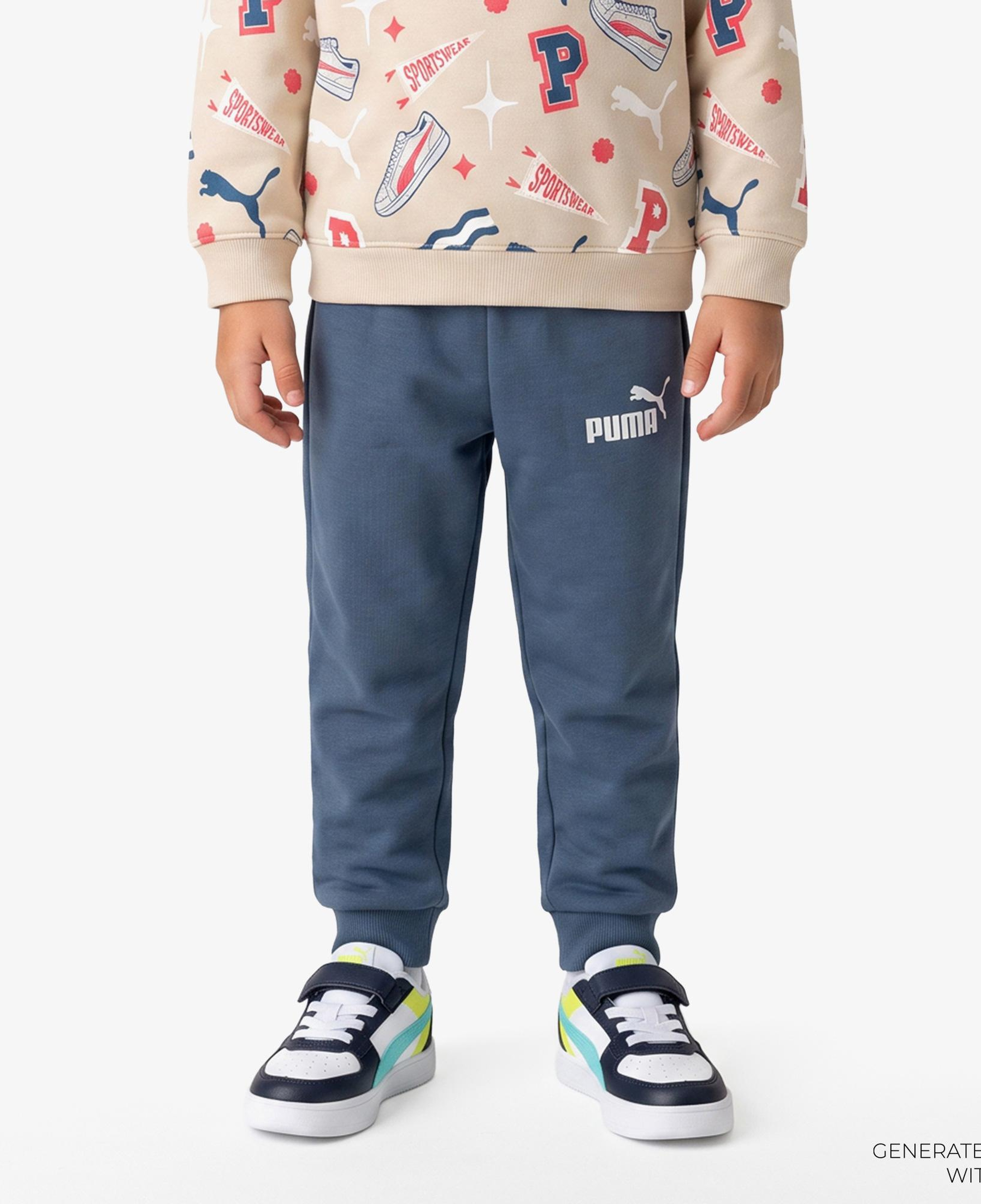 Puma Minicats Crew Çocuk Krem Eşofman Takımı