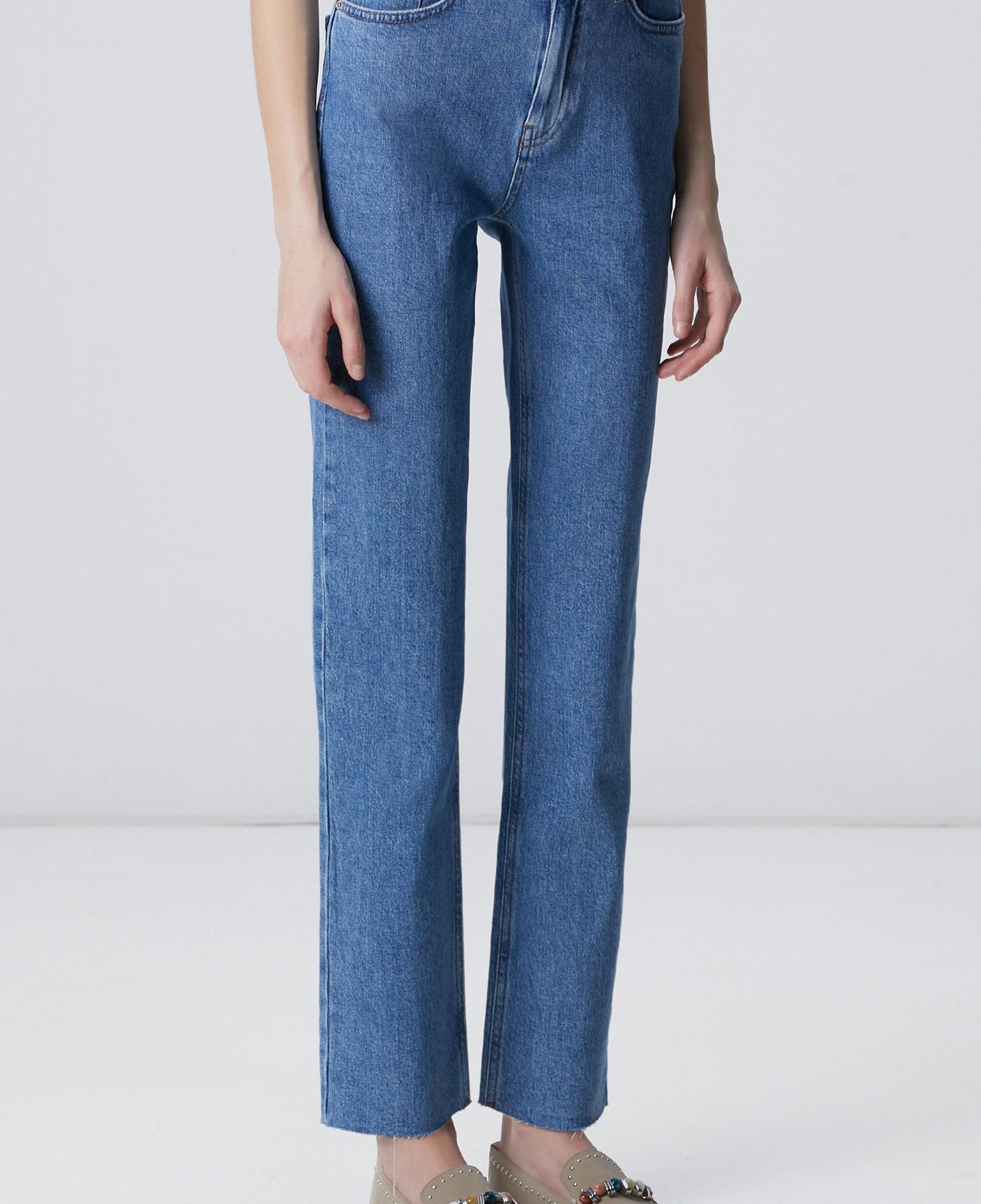 Network Kadın Slim Fit Açık Indigo Mavi Denim Pantolon