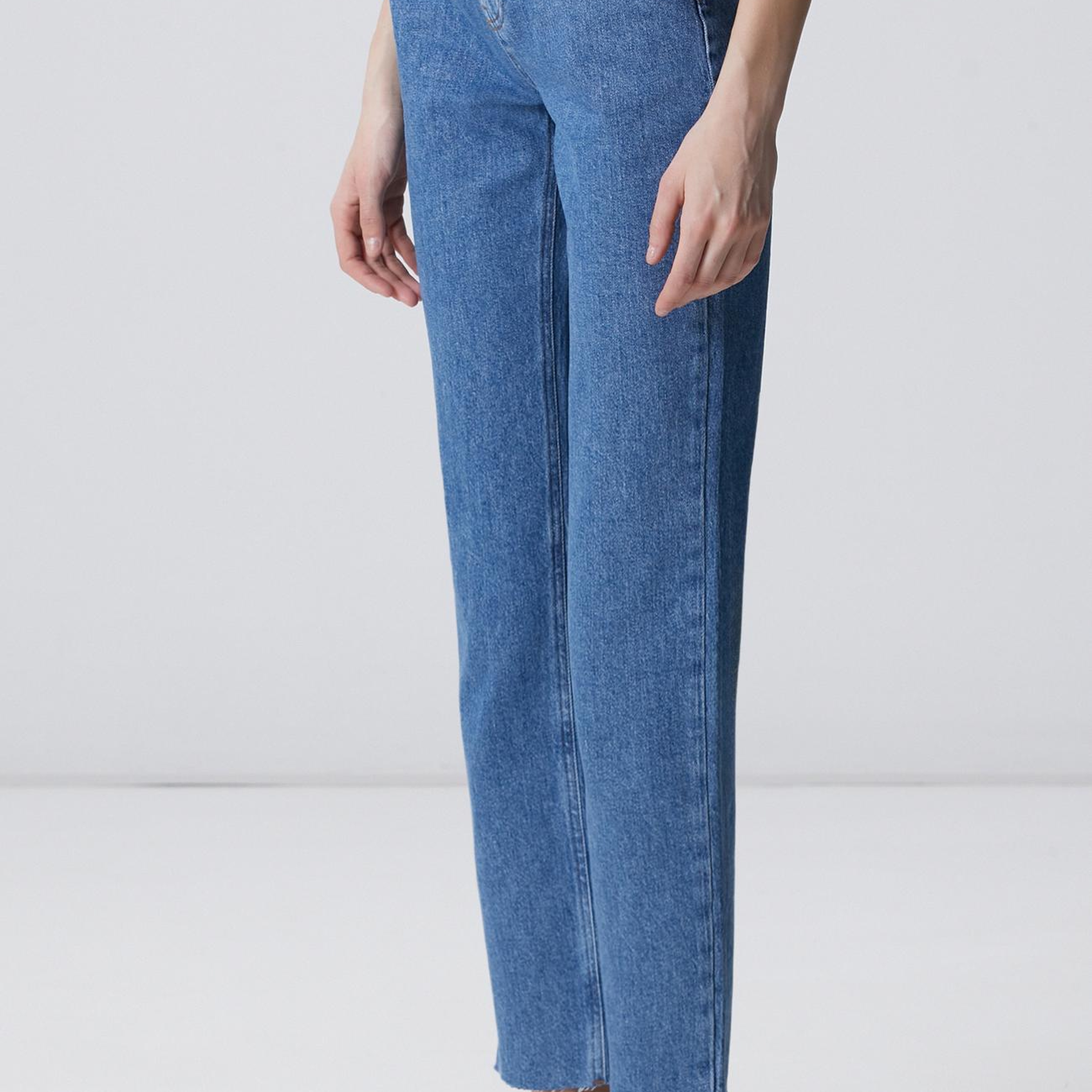 Network Kadın Slim Fit Açık Indigo Mavi Denim Pantolon