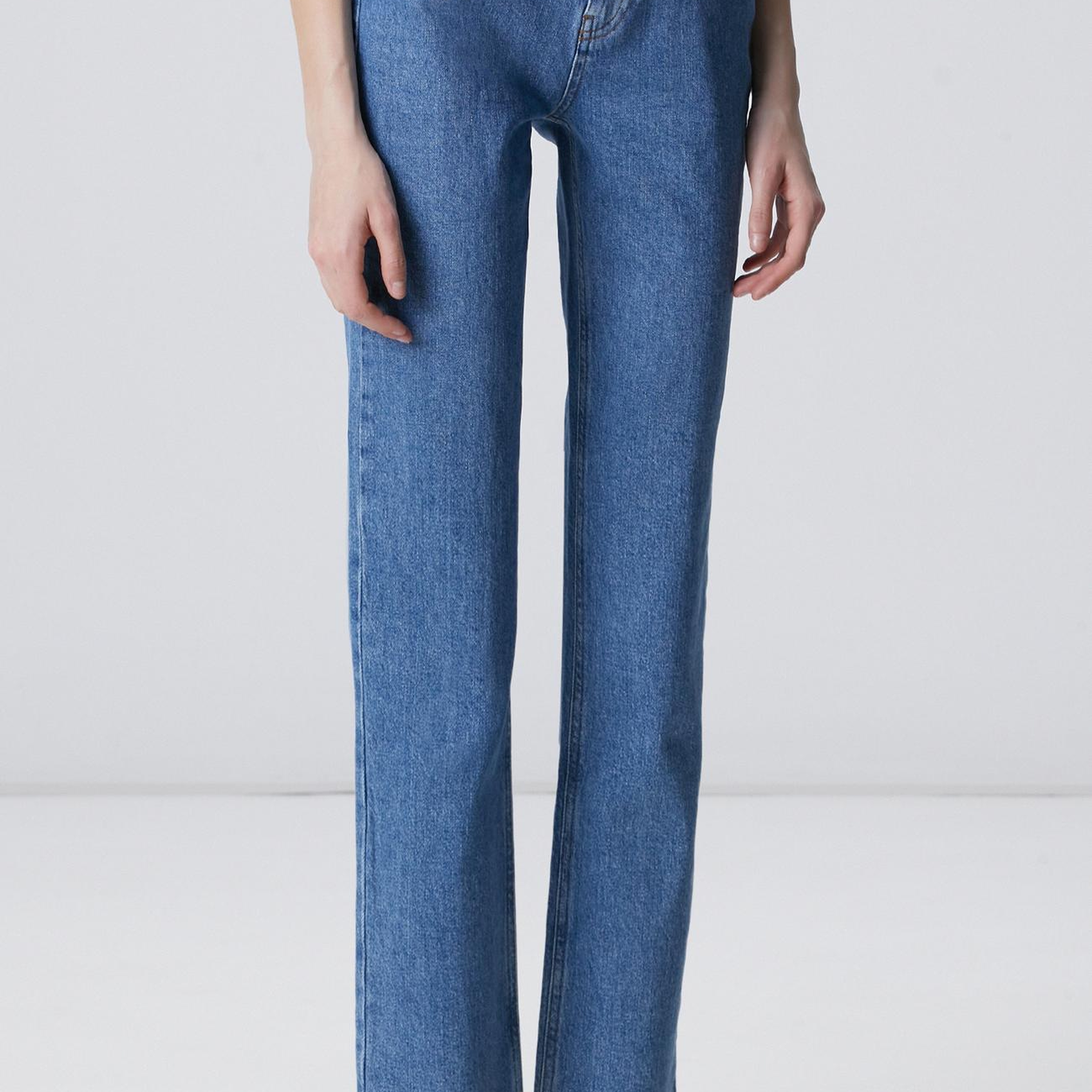 Network Kadın Slim Fit Açık Indigo Mavi Denim Pantolon