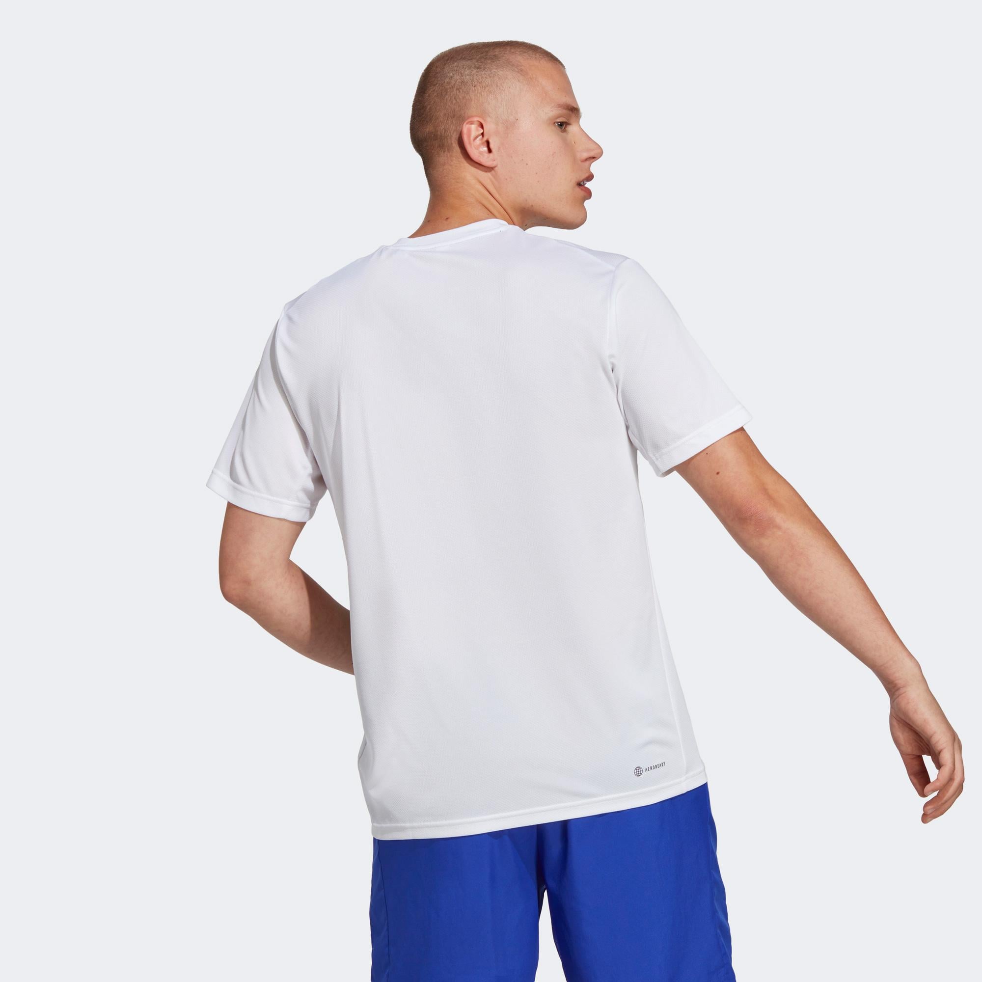 adidas Training Essentials Erkek Beyaz Antrenman T-Shirt