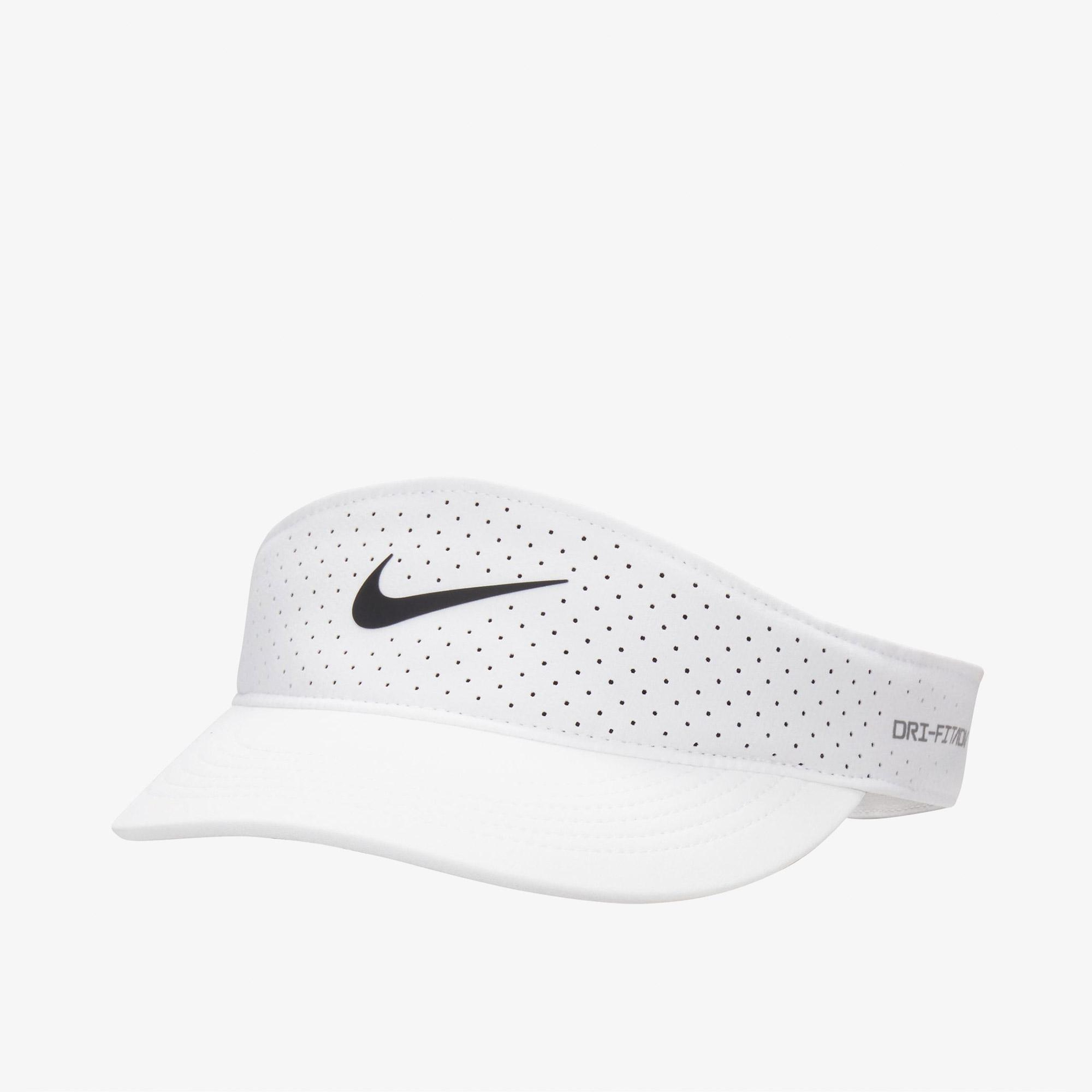 Nike Dri-Fit ADV Ace Visor Unisex Beyaz Tenis Şapkası