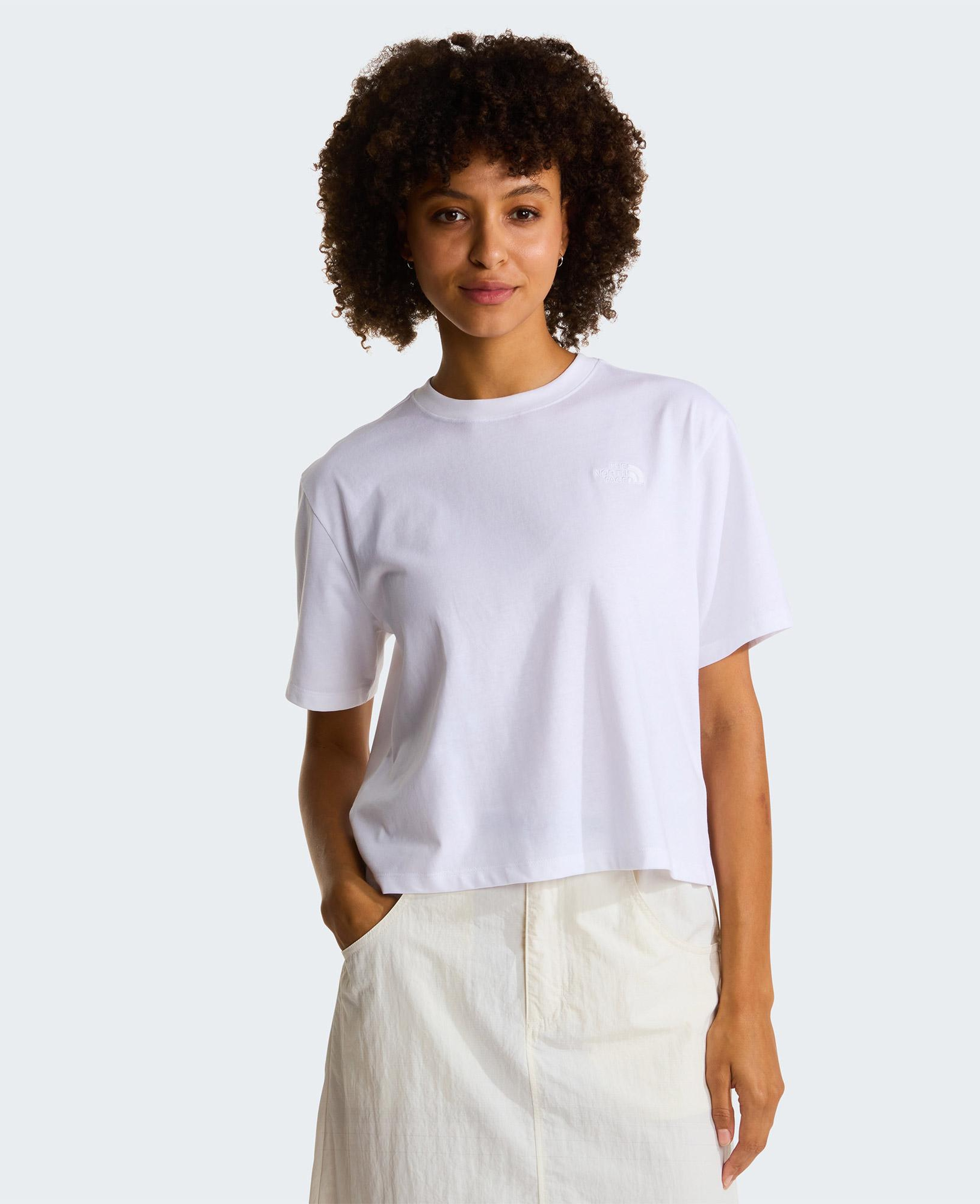 The North Face Evolution Simple Dome Crop Rlx Kadın Beyaz T-Shirt