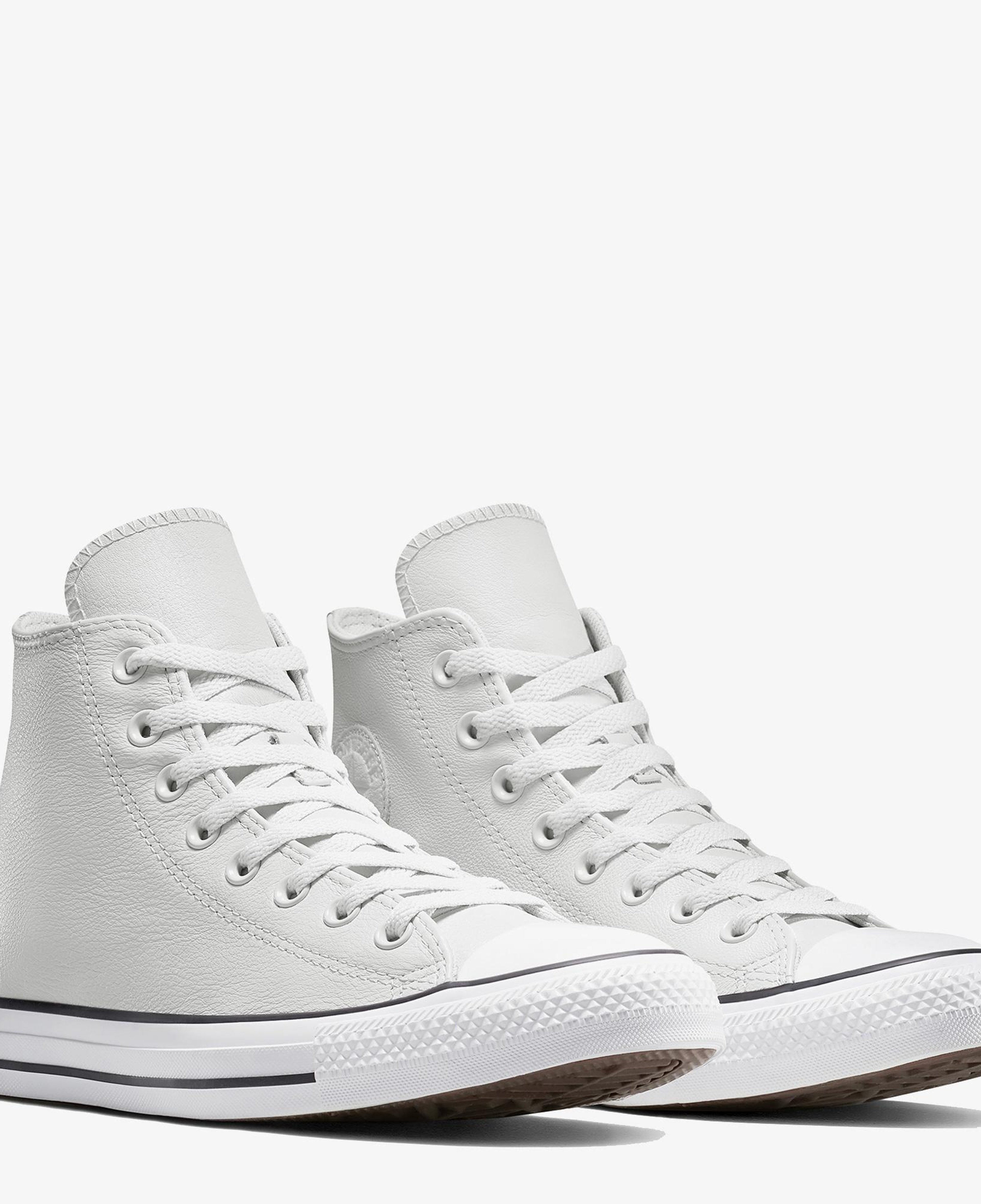 Converse Chuck Taylor All Star Deri Unisex Gri Sneaker