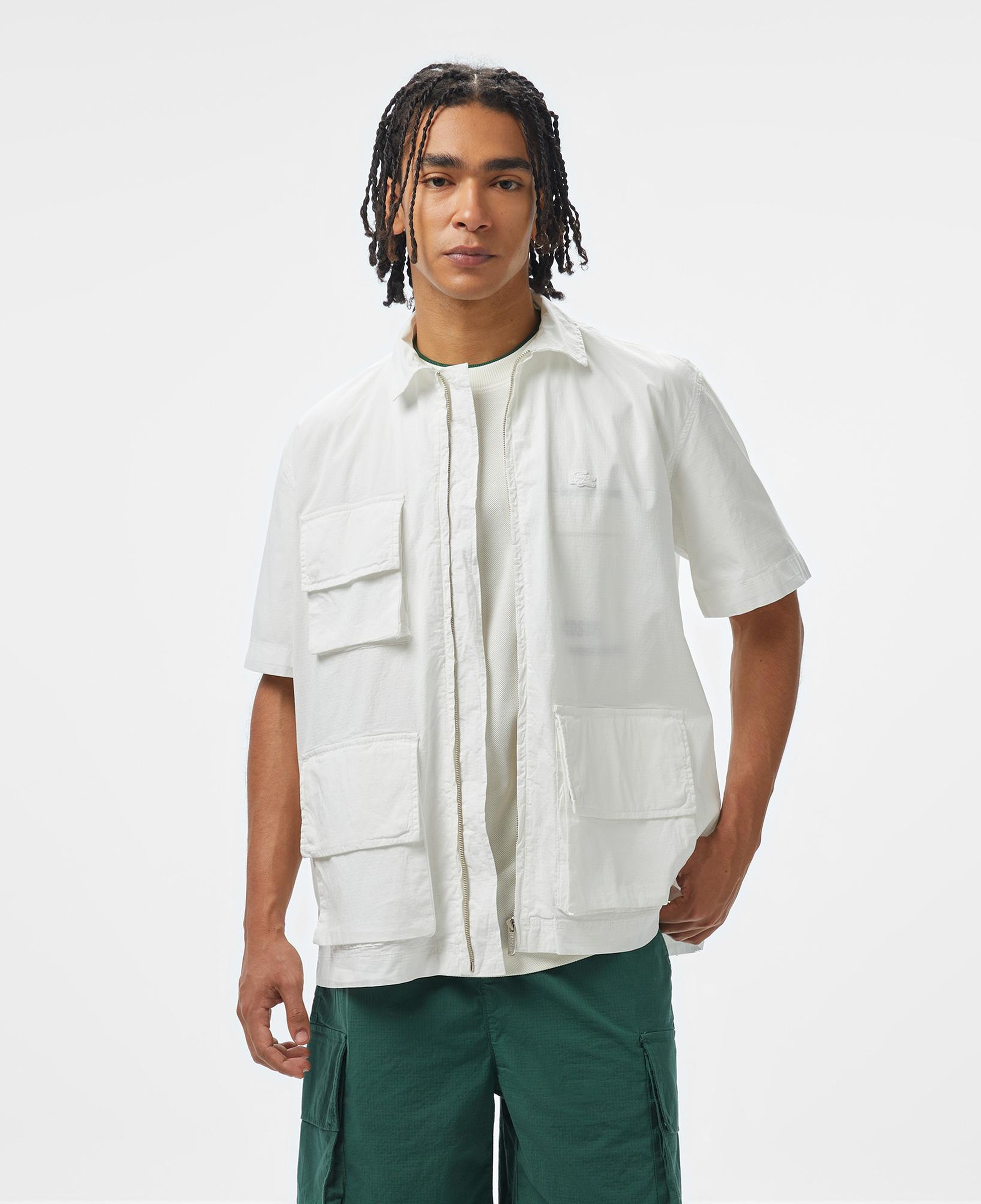 House of SuperStep x Lacoste Erkek Beyaz Gömlek